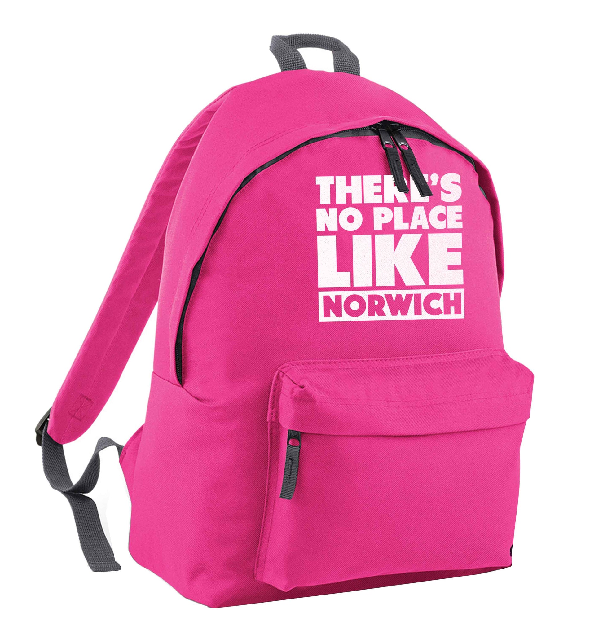 There's no place like Norwich pink children's backpack