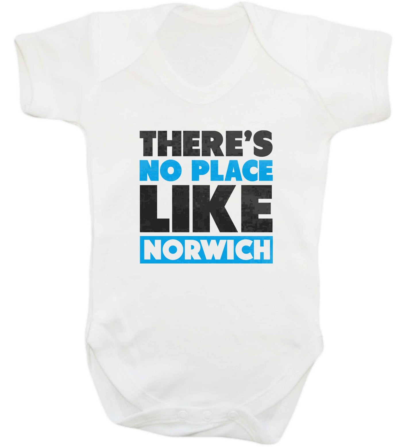 There's no place like Norwich baby vest white 18-24 months