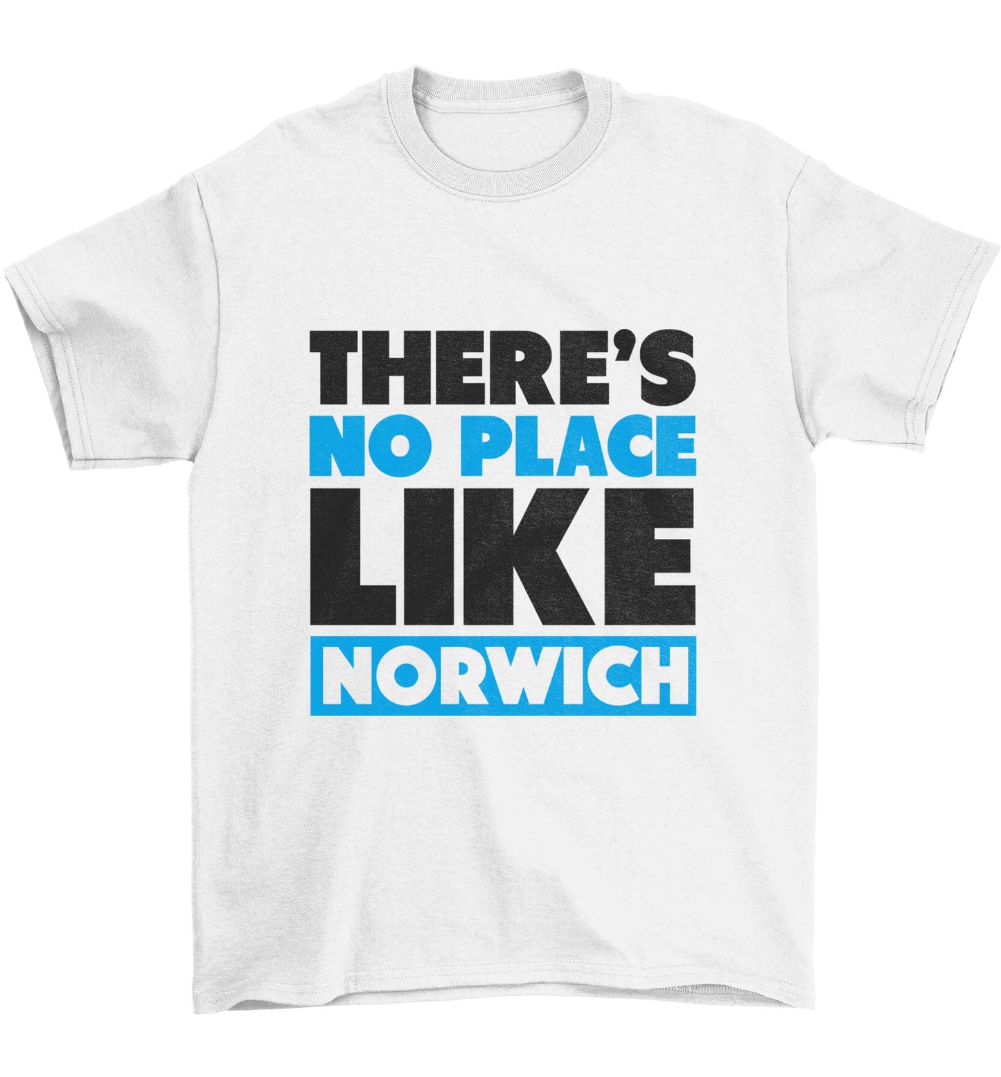 There's no place like Norwich Children's white Tshirt 12-13 Years