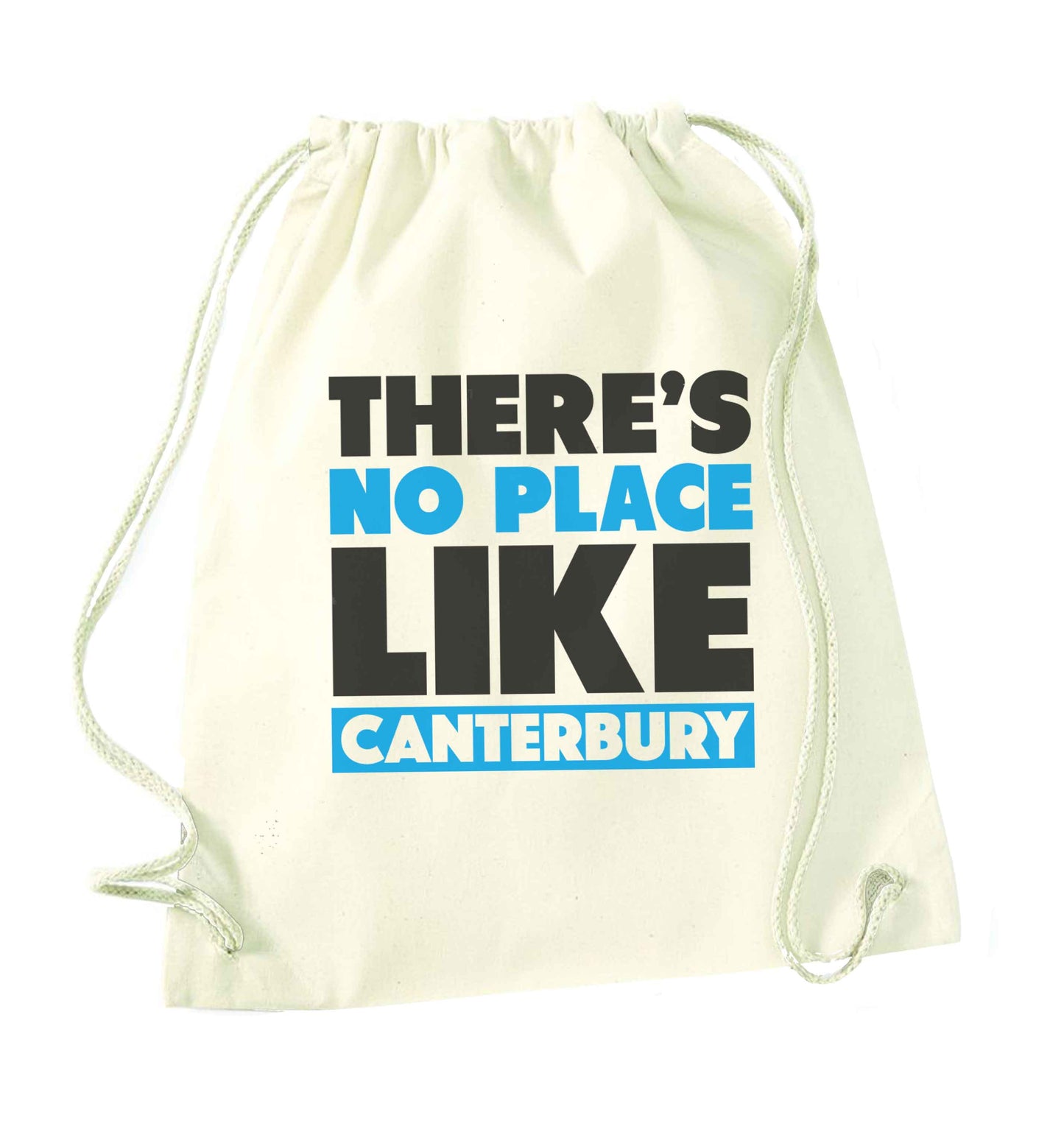There's no place like Canterbury natural drawstring bag