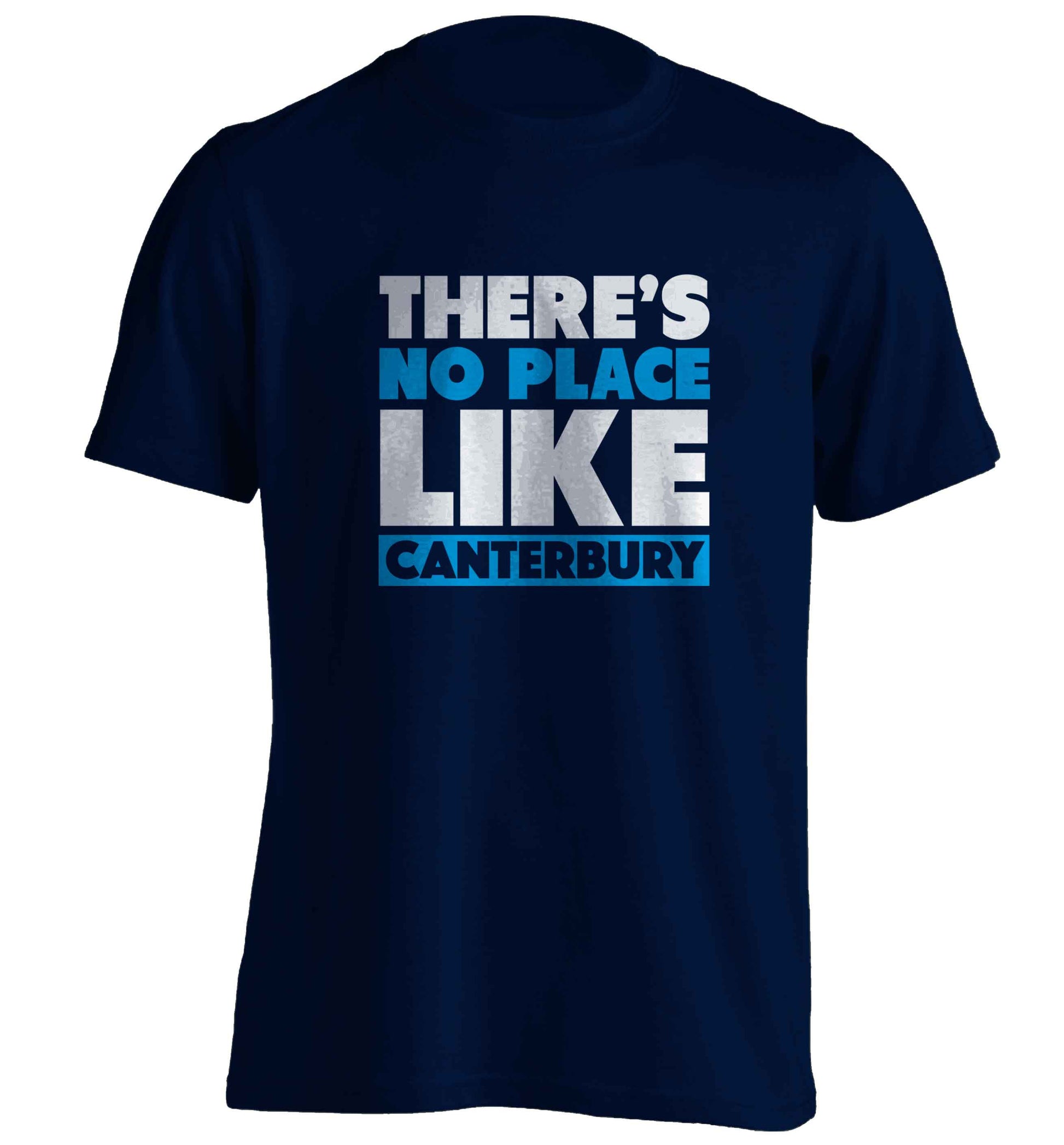 There's no place like Canterbury adults unisex navy Tshirt 2XL