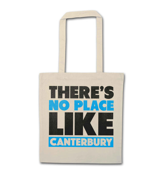 There's no place like Canterbury natural tote bag