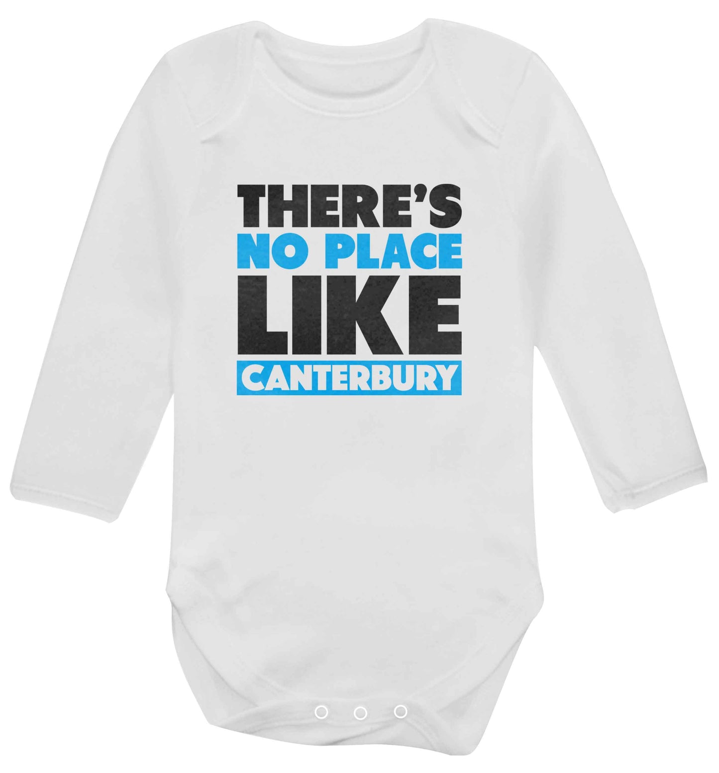 There's no place like Canterbury baby vest long sleeved white 6-12 months