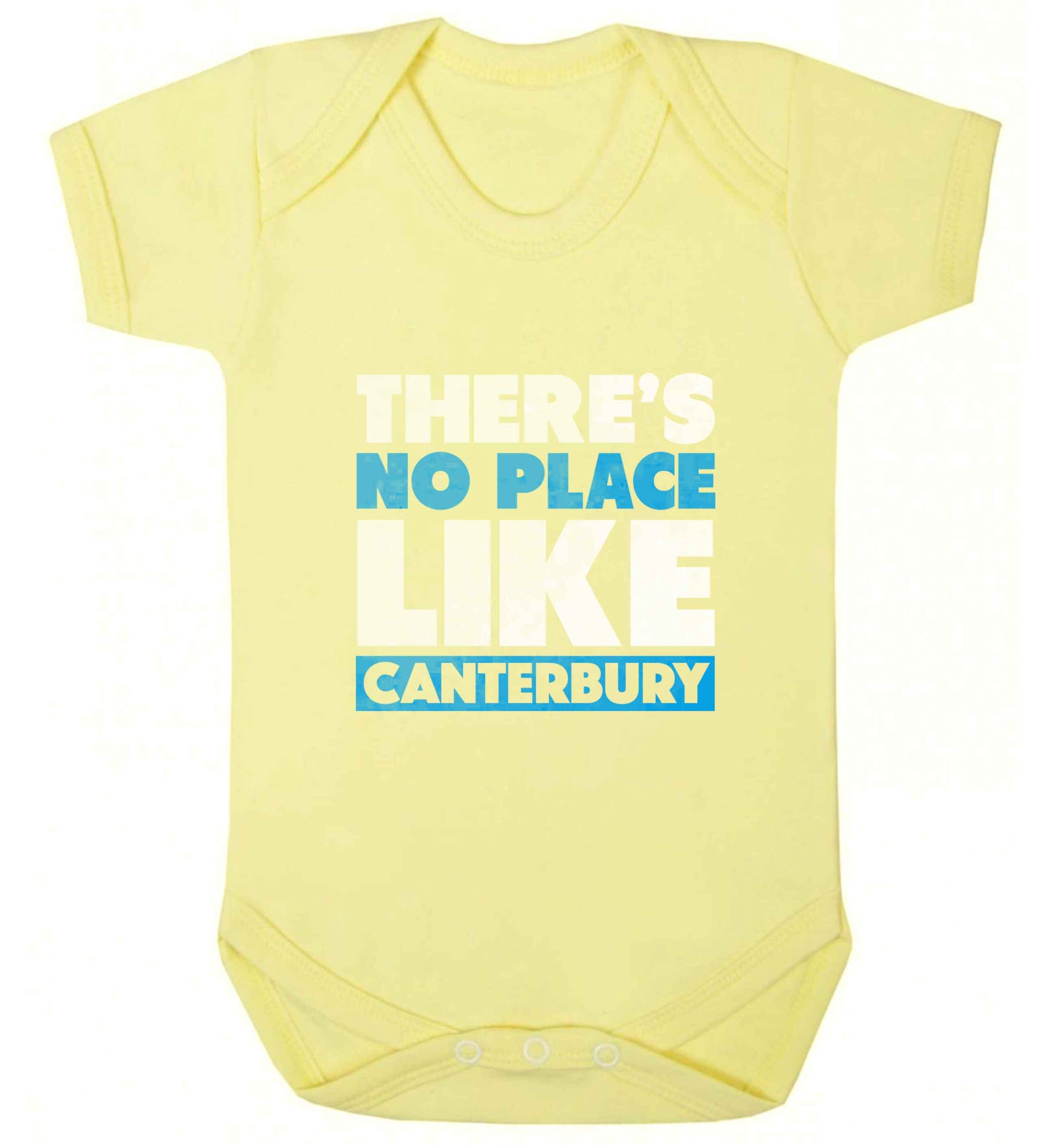 There's no place like Canterbury baby vest pale yellow 18-24 months