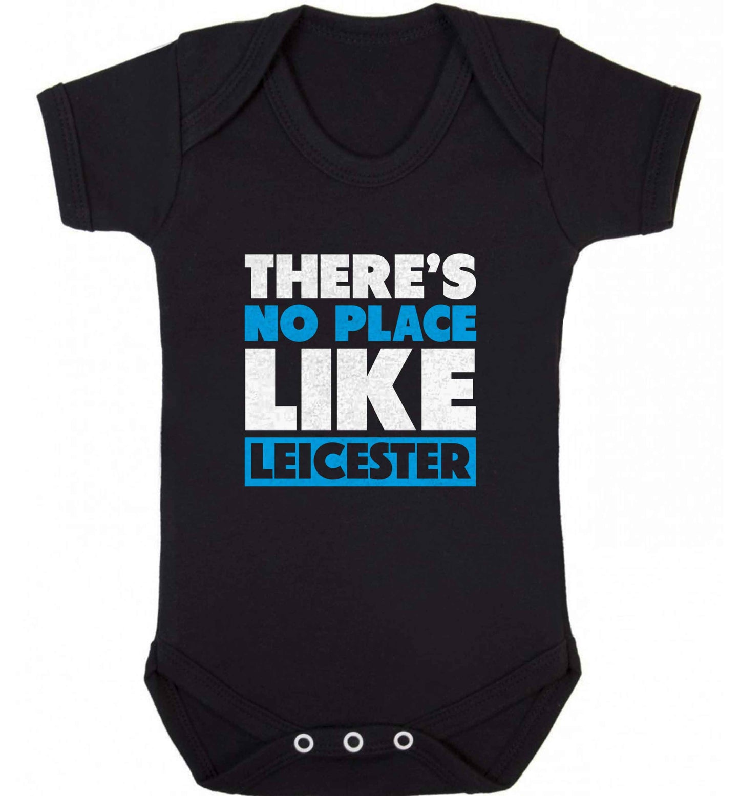 There's no place like Leicester baby vest black 18-24 months