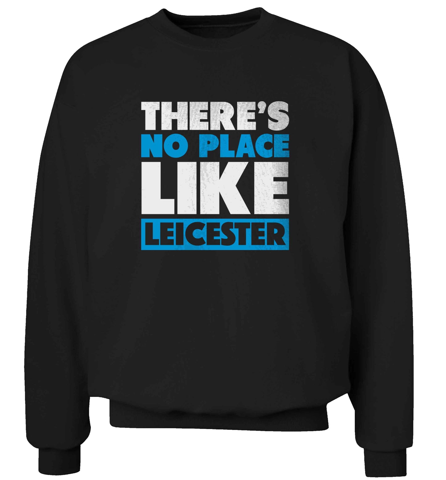 There's no place like Leicester adult's unisex black sweater 2XL