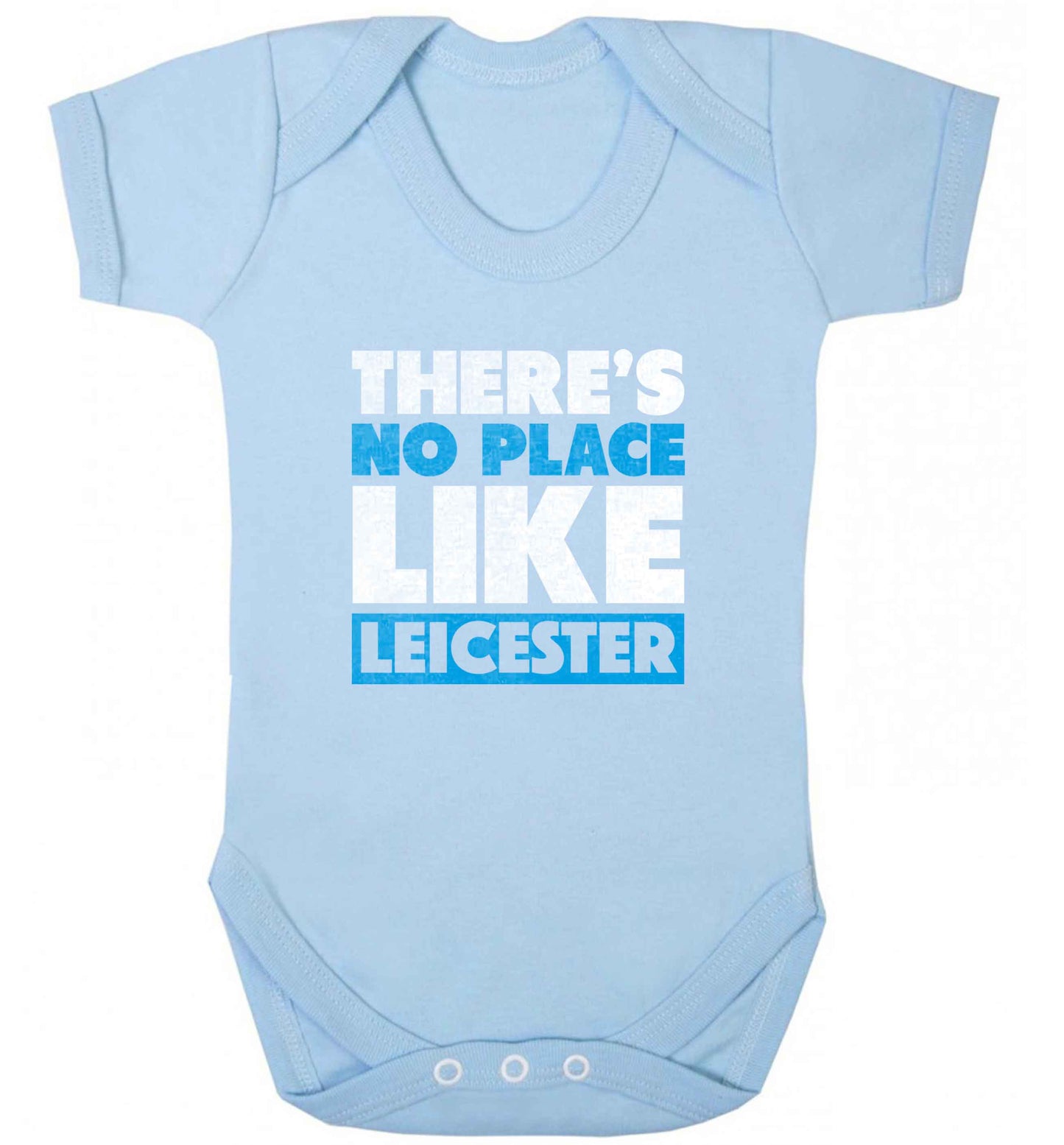 There's no place like Leicester baby vest pale blue 18-24 months