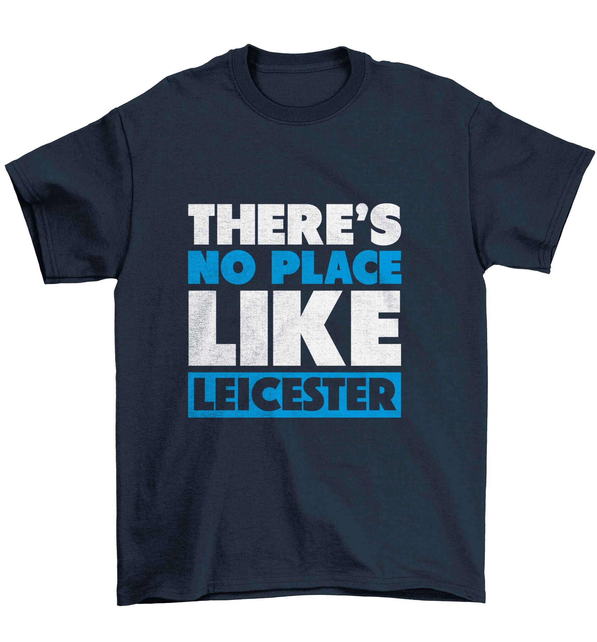 There's no place like Leicester Children's navy Tshirt 12-13 Years