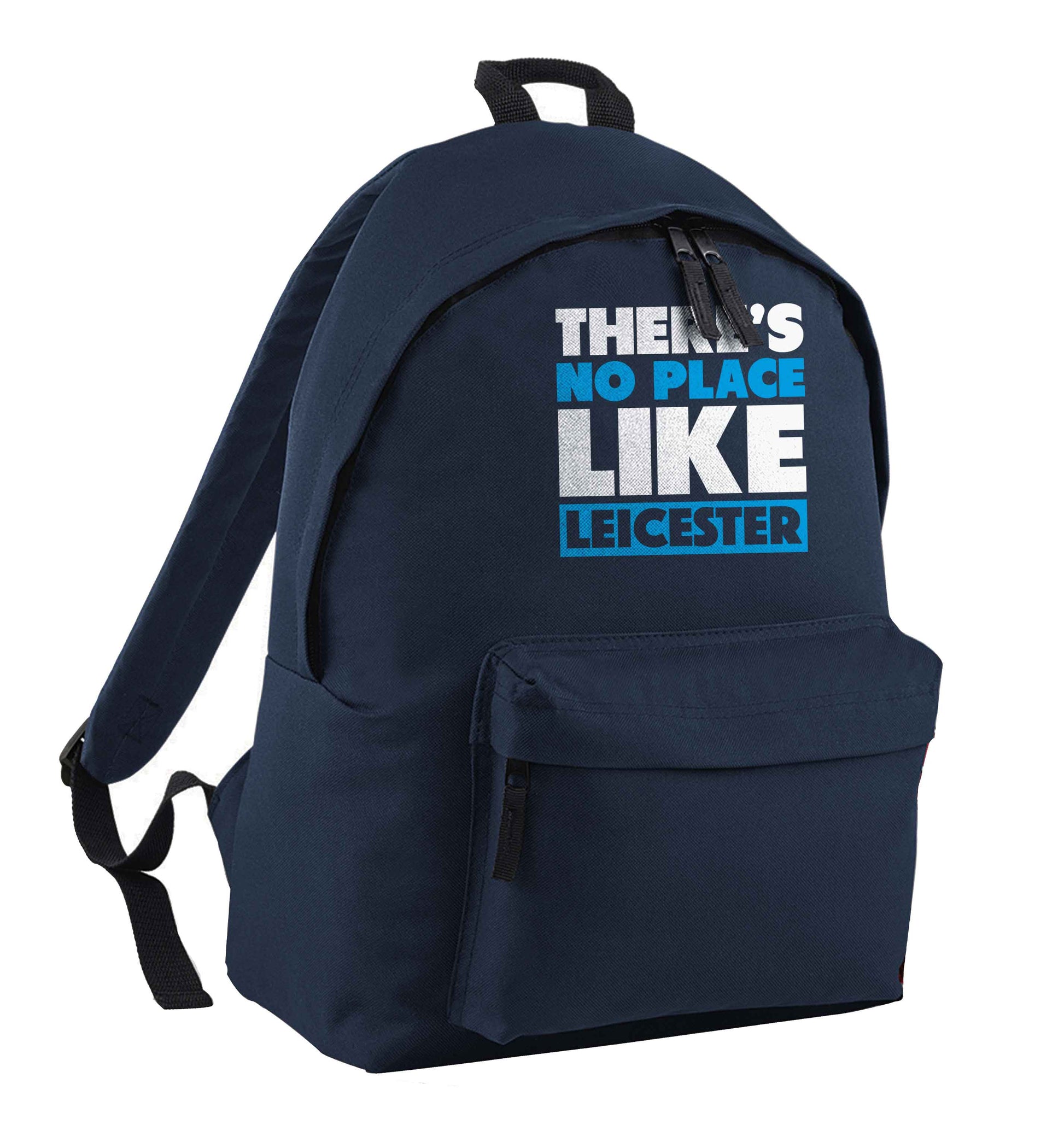 There's no place like Leicester navy adults backpack