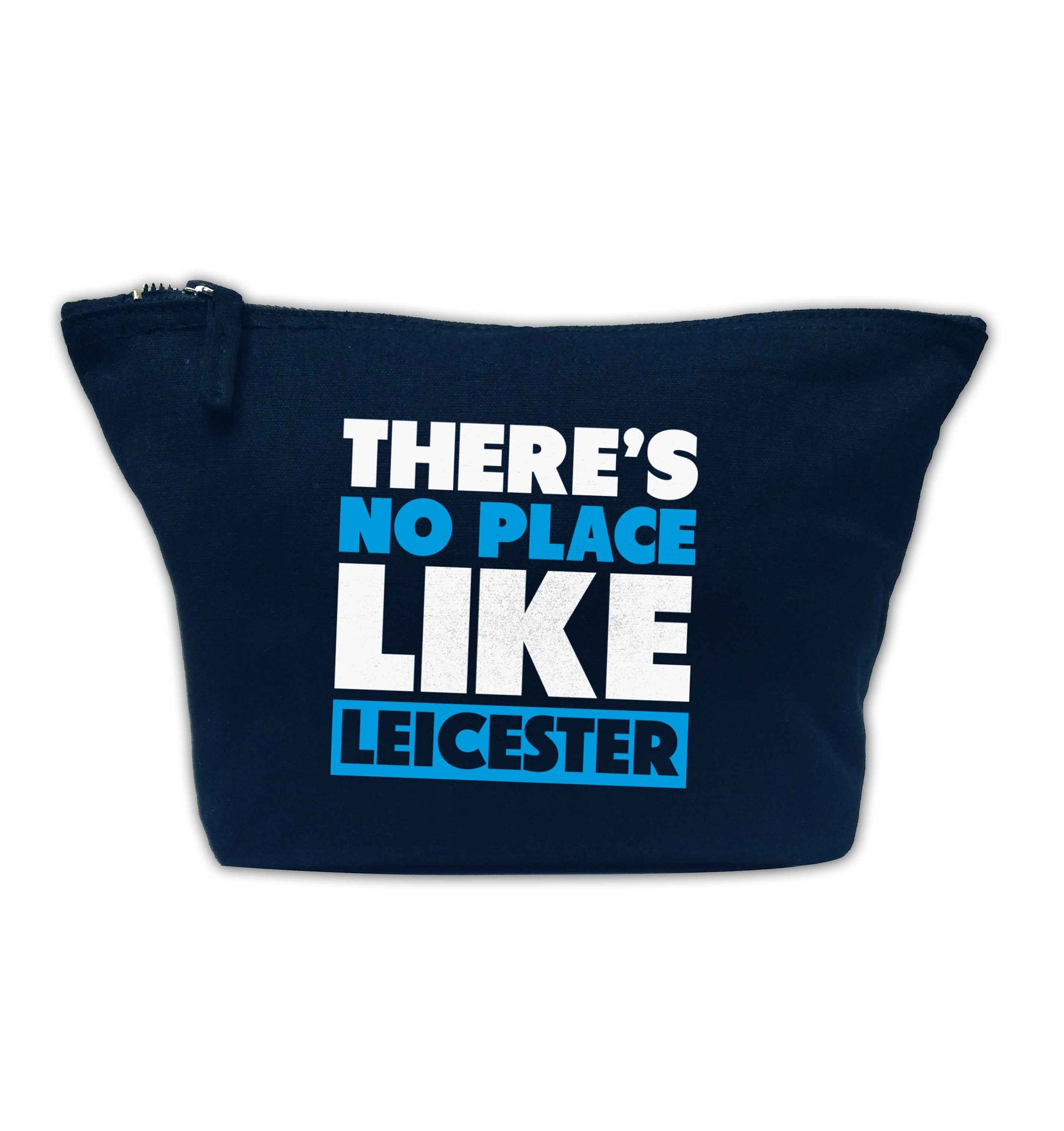 There's no place like Leicester navy makeup bag