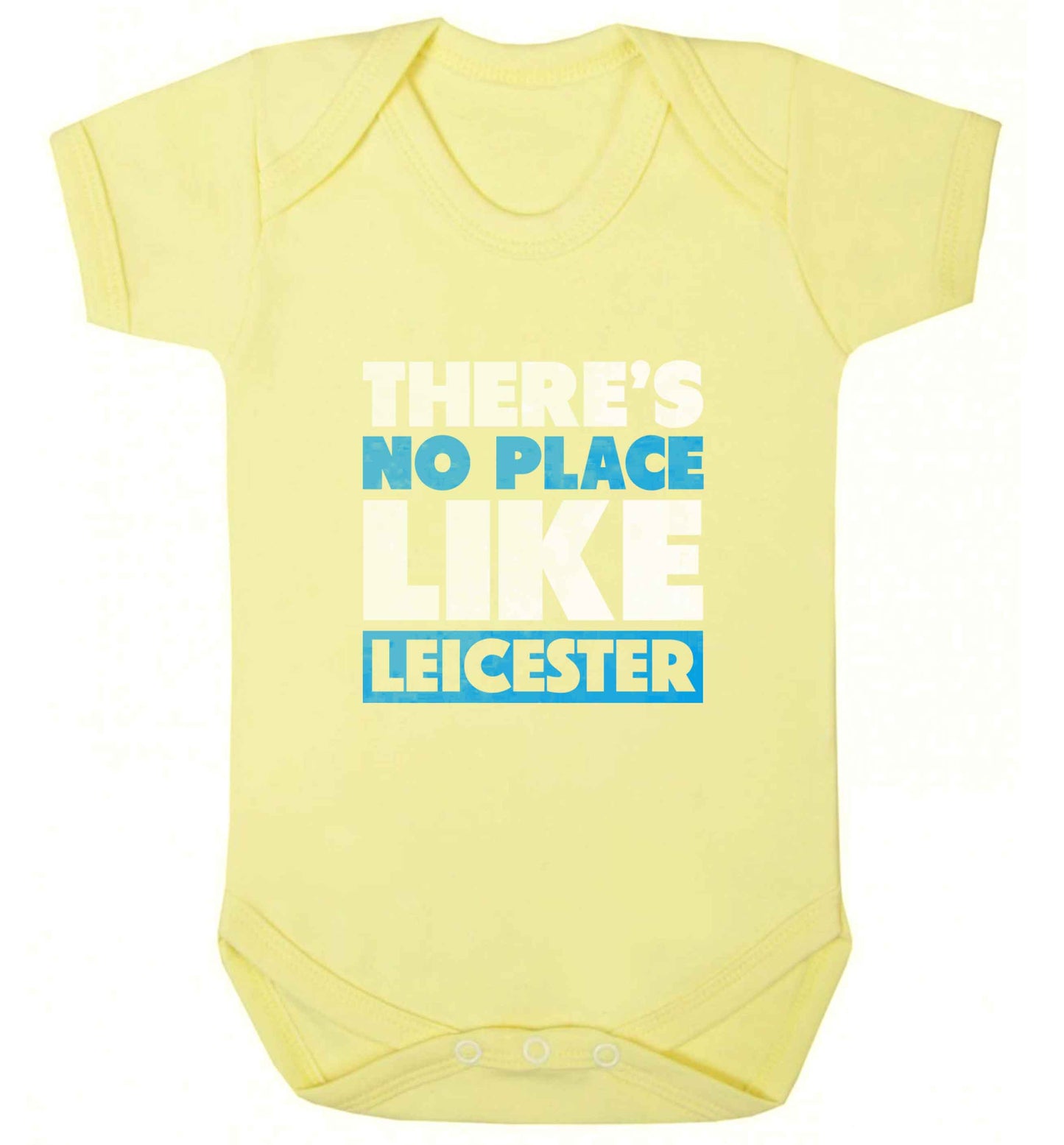 There's no place like Leicester baby vest pale yellow 18-24 months