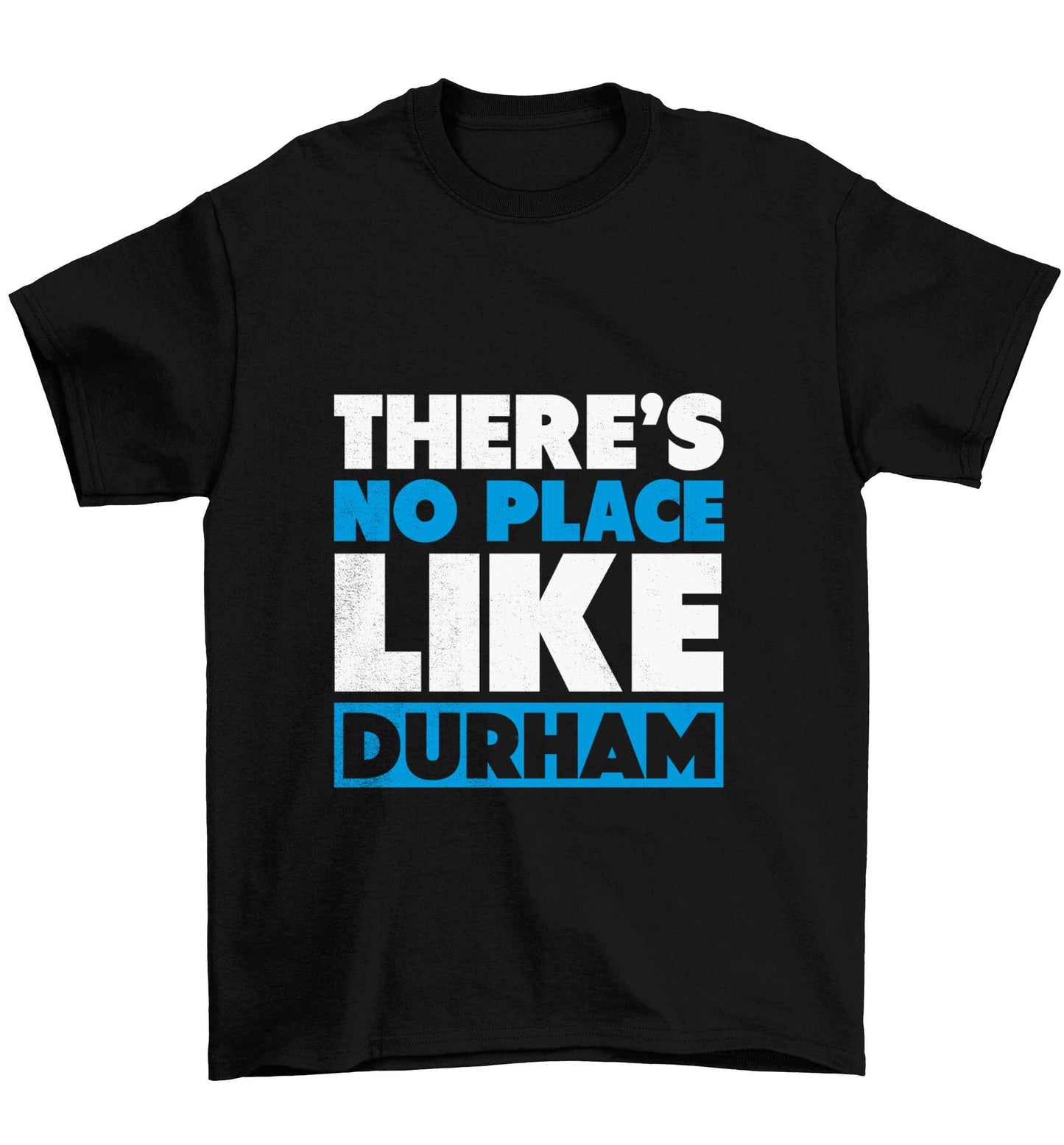 There's no place like Durham Children's black Tshirt 12-13 Years