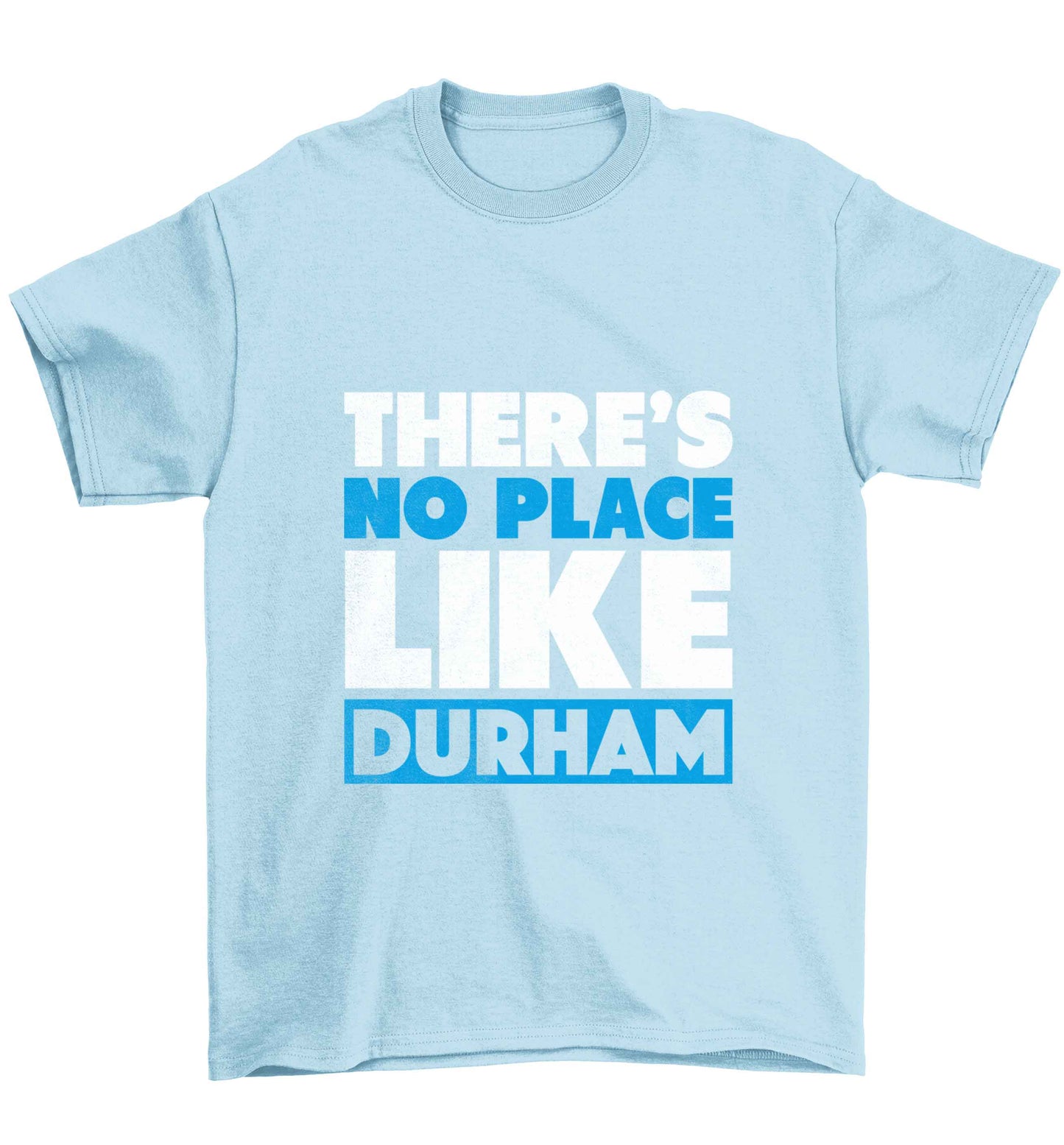 There's no place like Durham Children's light blue Tshirt 12-13 Years