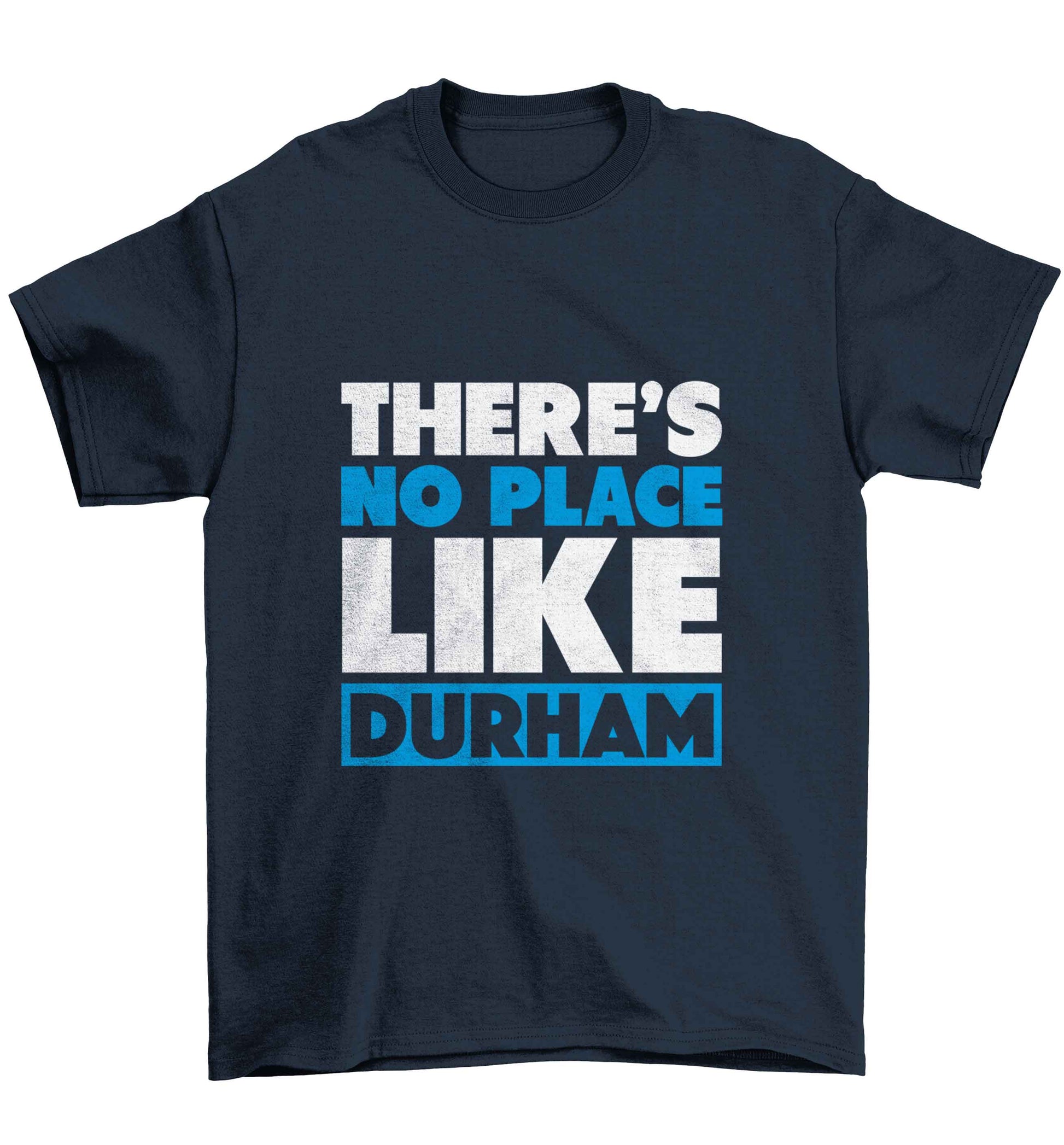 There's no place like Durham Children's navy Tshirt 12-13 Years