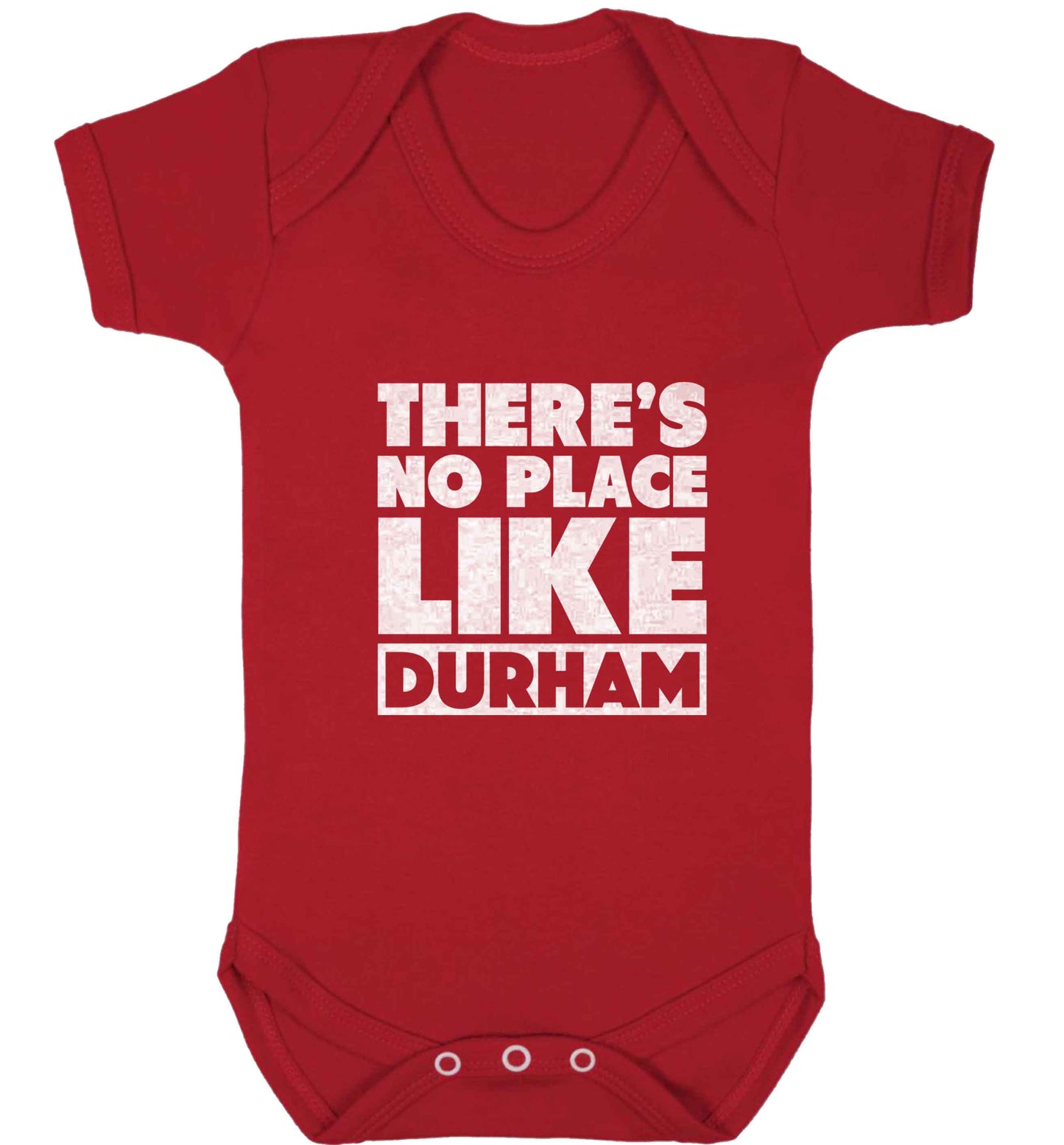There's no place like Durham baby vest red 18-24 months