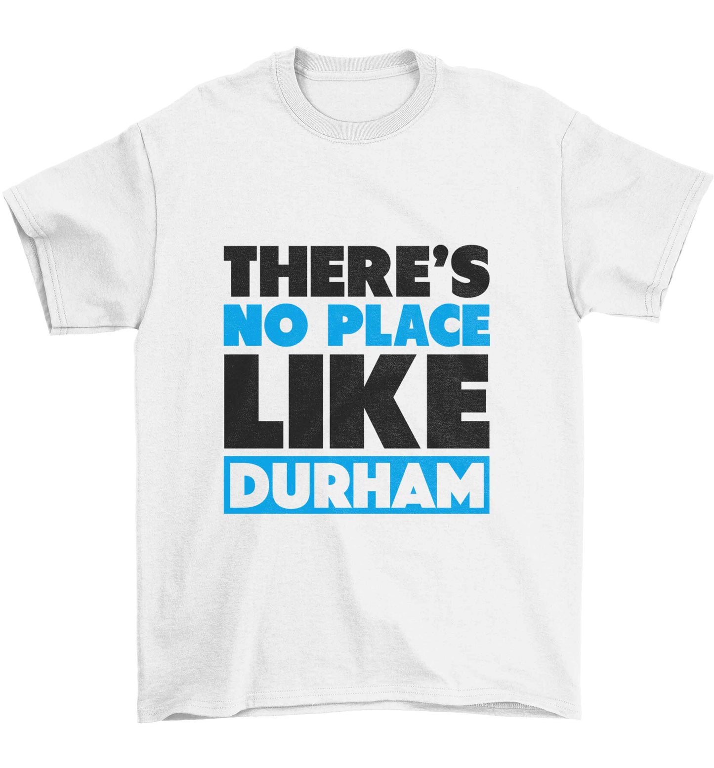 There's no place like Durham Children's white Tshirt 12-13 Years