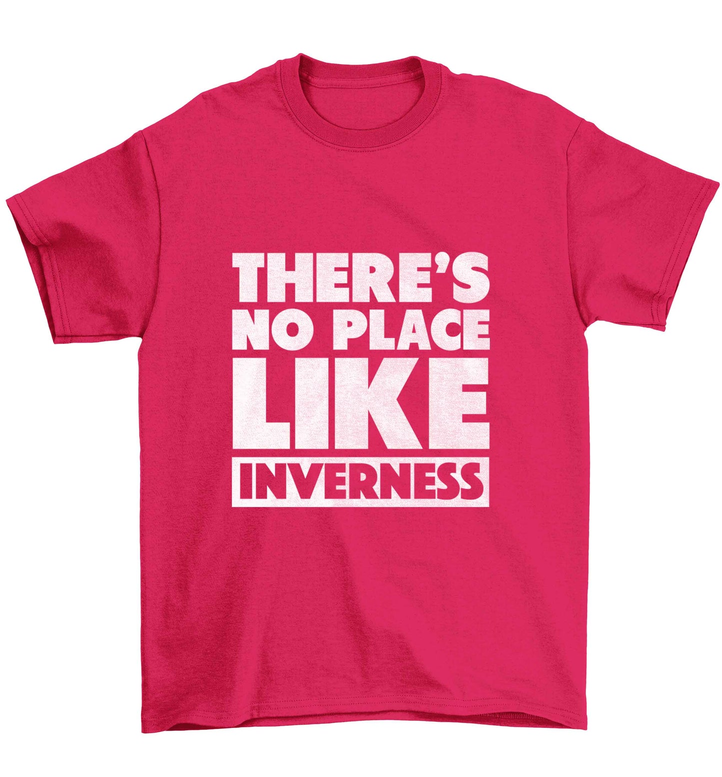 There's no place like Inverness Children's pink Tshirt 12-13 Years