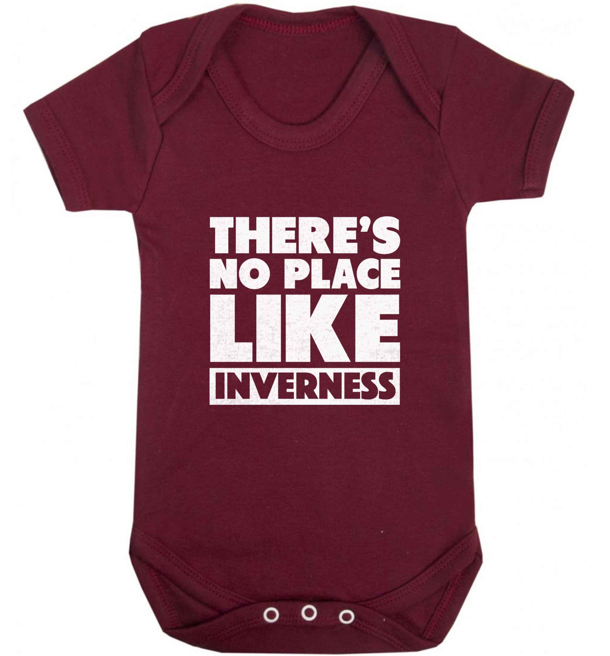 There's no place like Inverness baby vest maroon 18-24 months