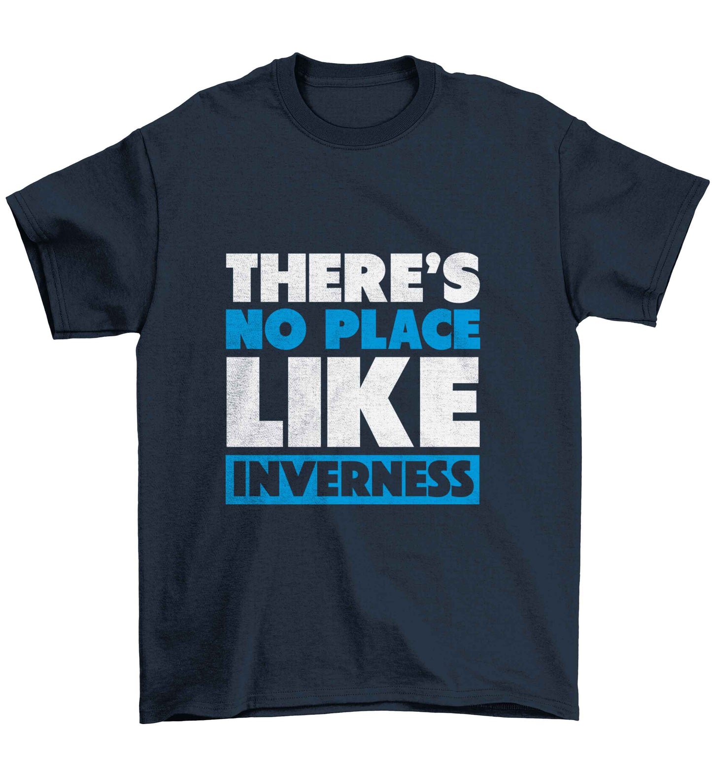 There's no place like Inverness Children's navy Tshirt 12-13 Years
