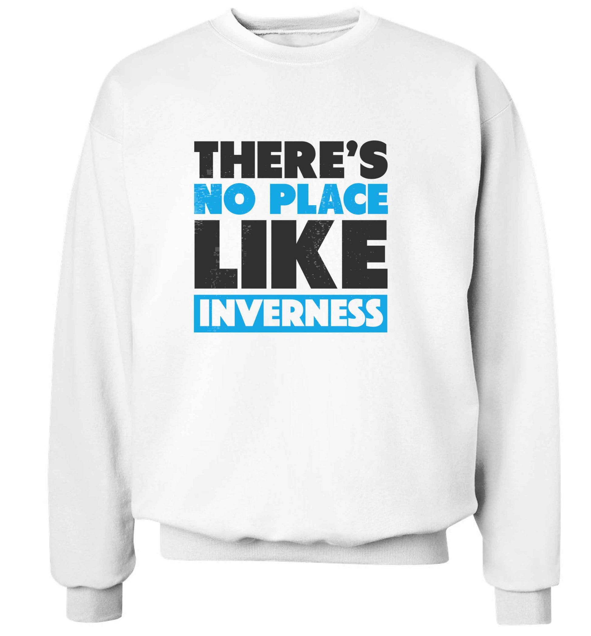 There's no place like Inverness adult's unisex white sweater 2XL