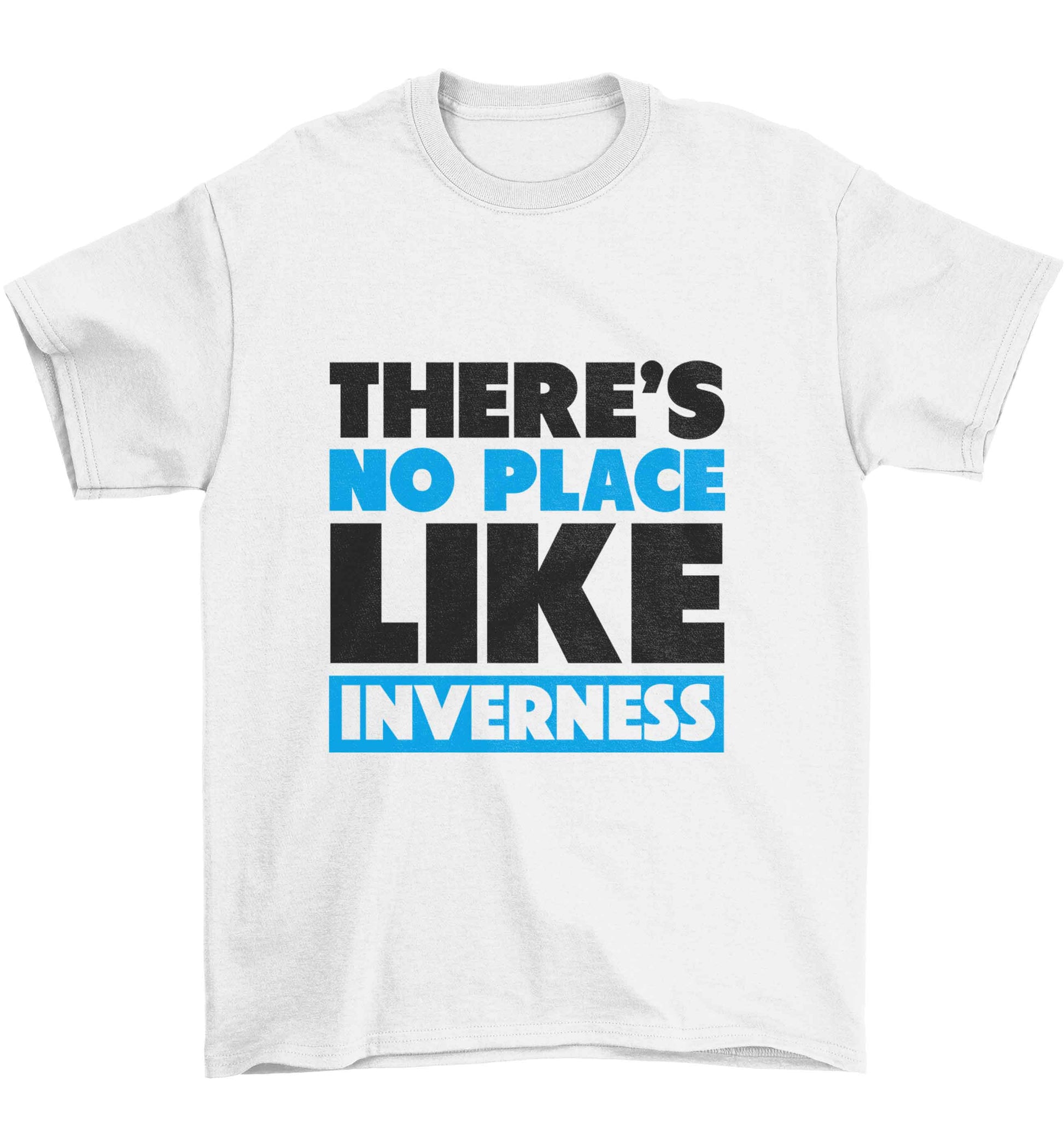 There's no place like Inverness Children's white Tshirt 12-13 Years