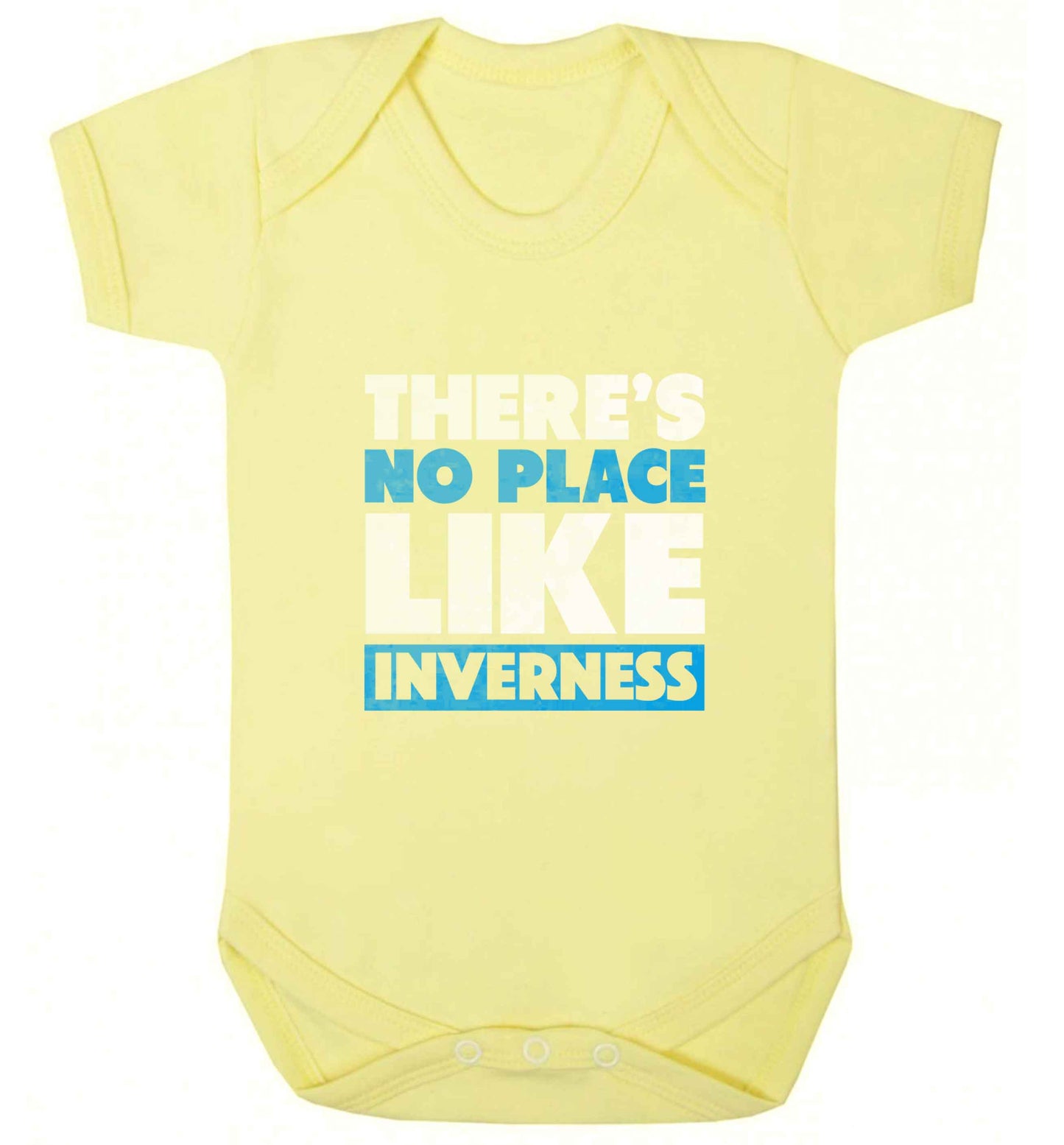 There's no place like Inverness baby vest pale yellow 18-24 months