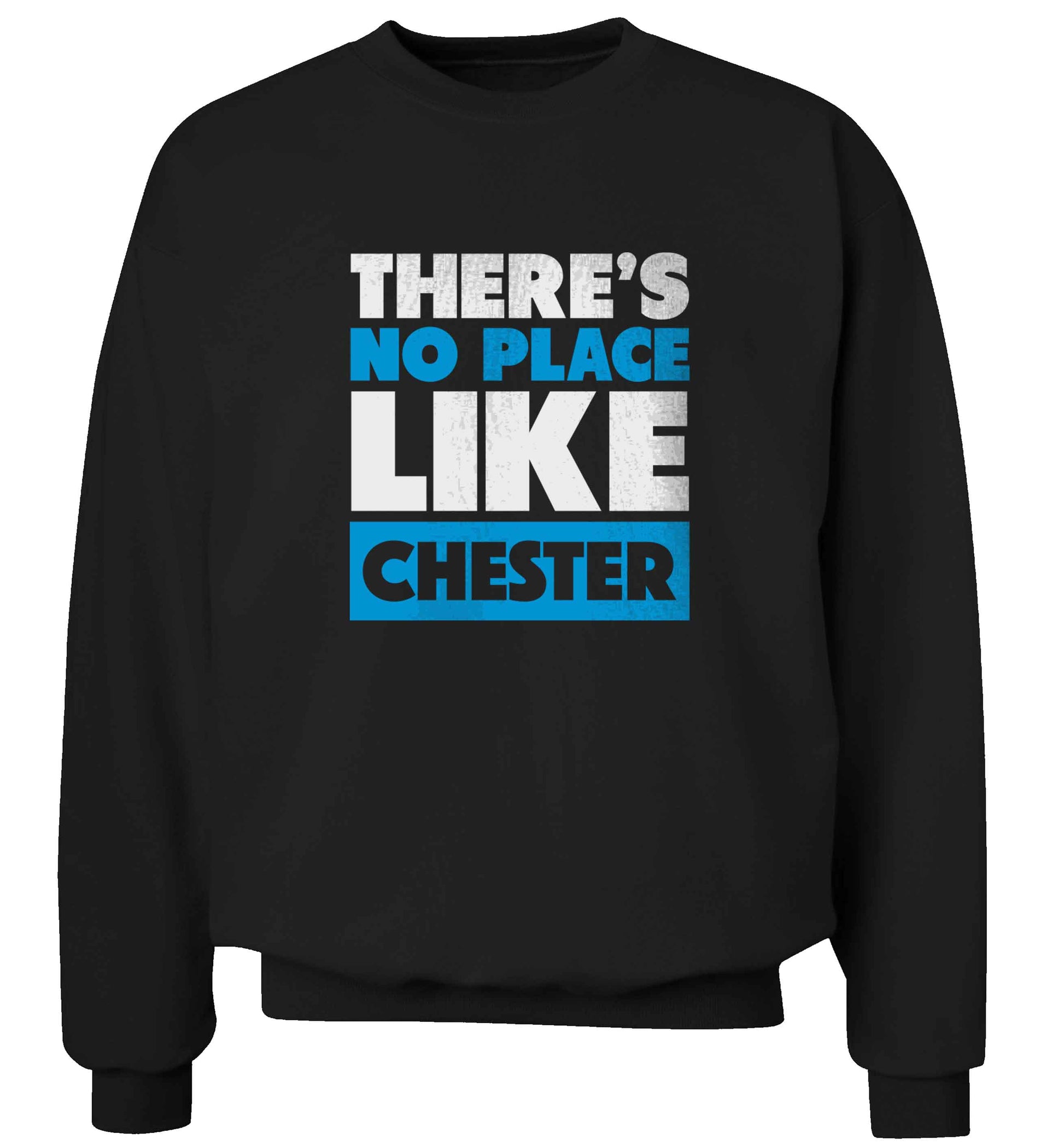 There's no place like Chester adult's unisex black sweater 2XL
