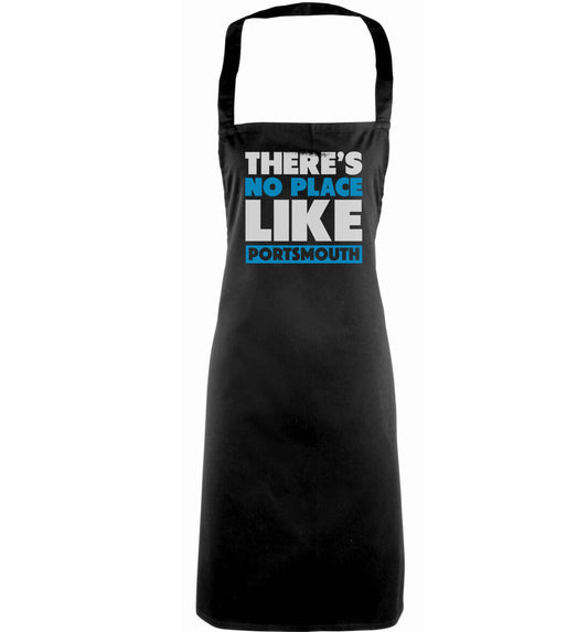 There's no place like Porstmouth adults black apron