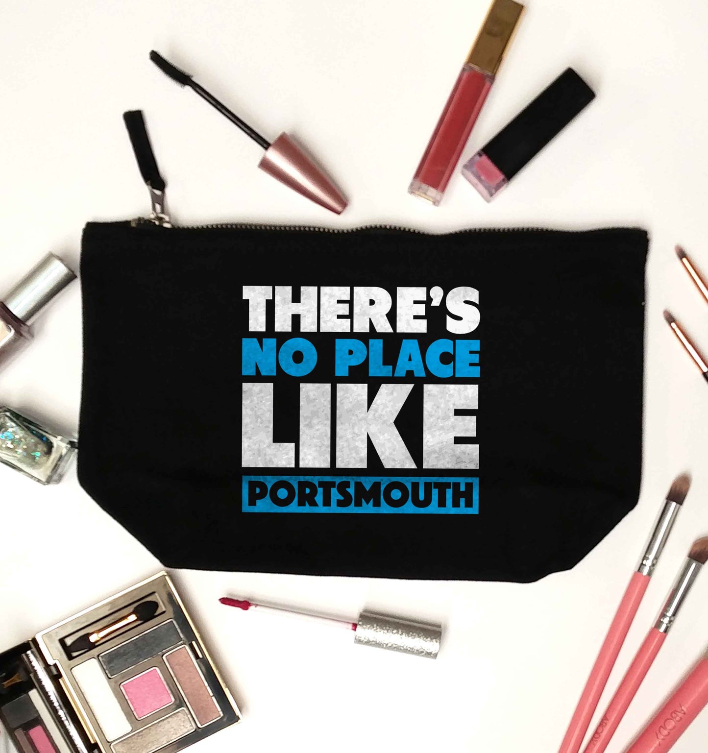 There's no place like Porstmouth black makeup bag