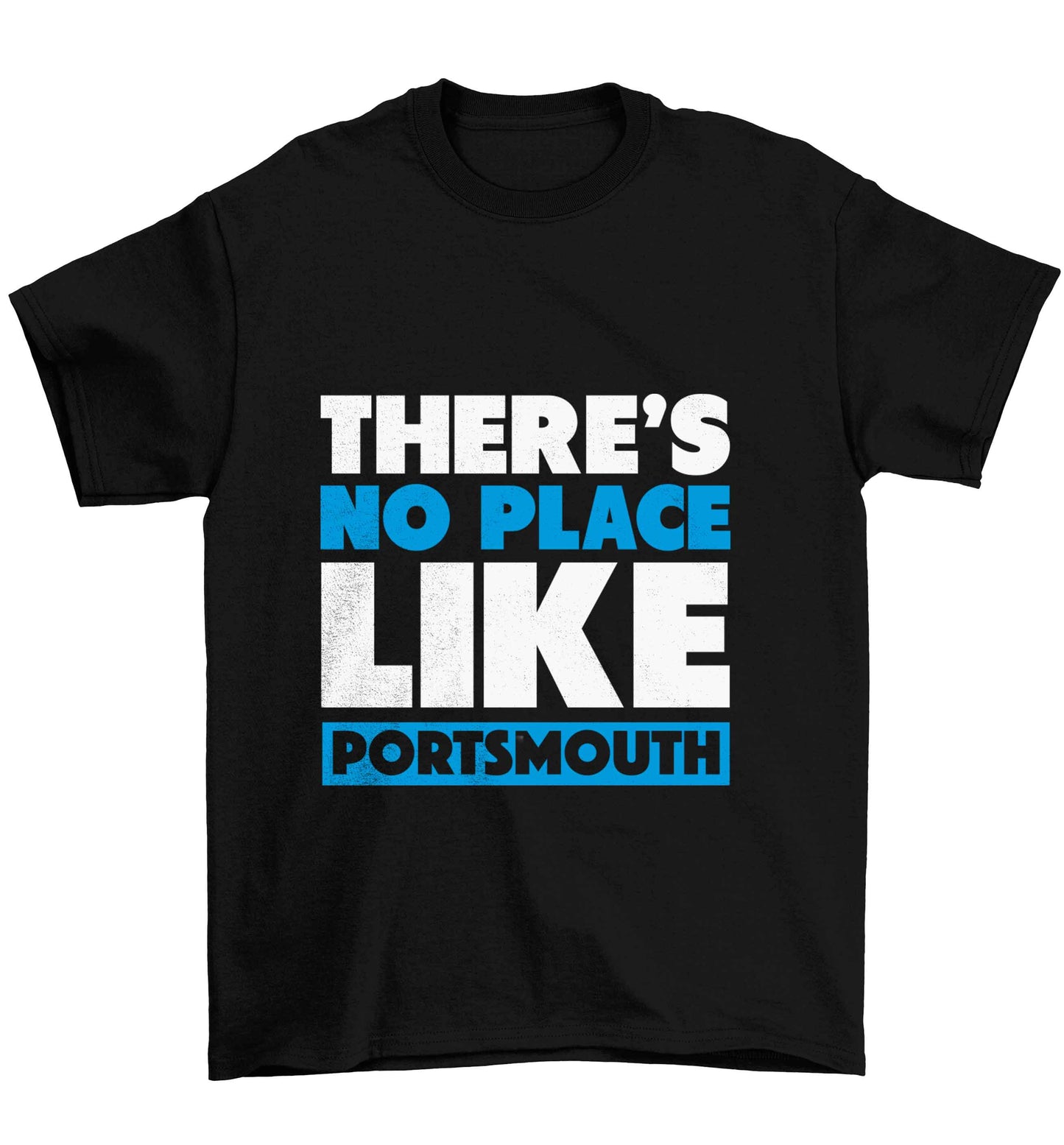 There's no place like Porstmouth Children's black Tshirt 12-13 Years