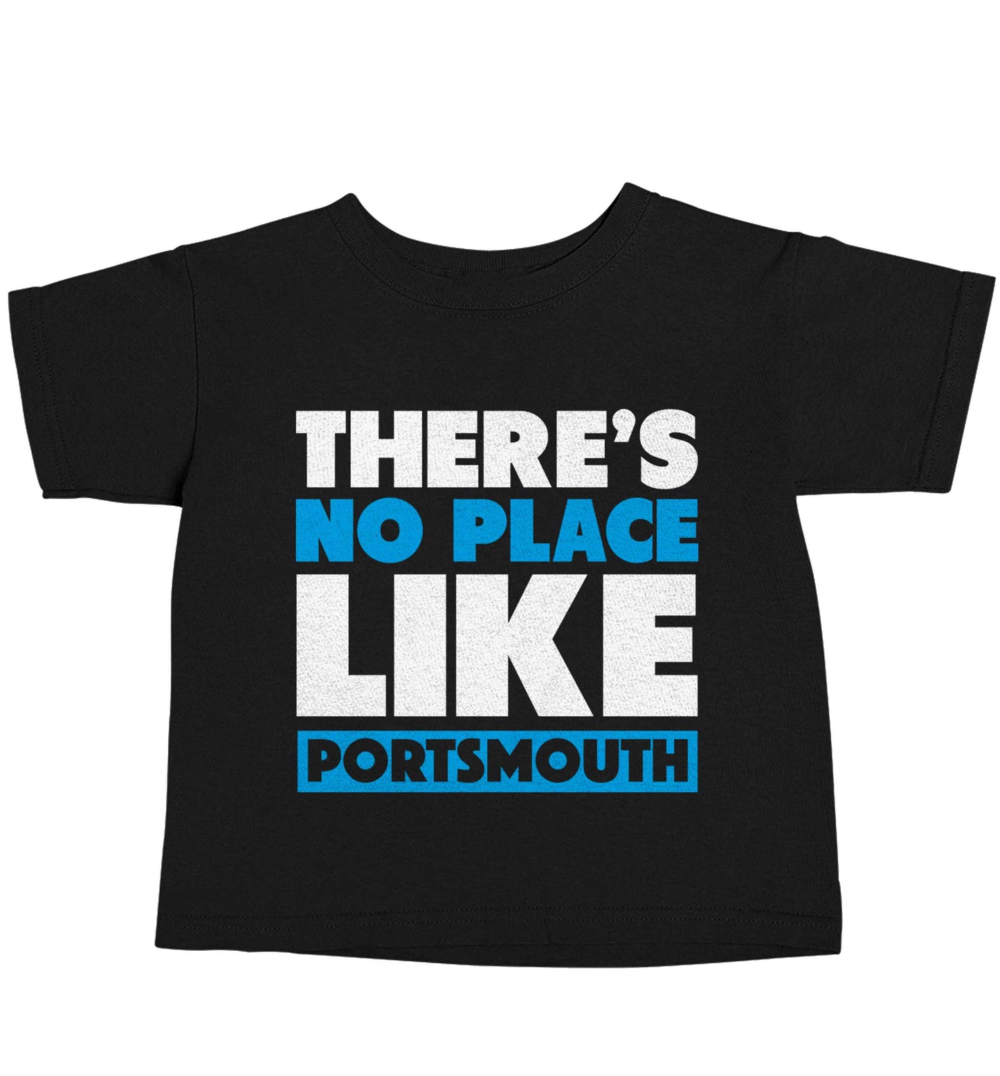 There's no place like Porstmouth Black baby toddler Tshirt 2 years