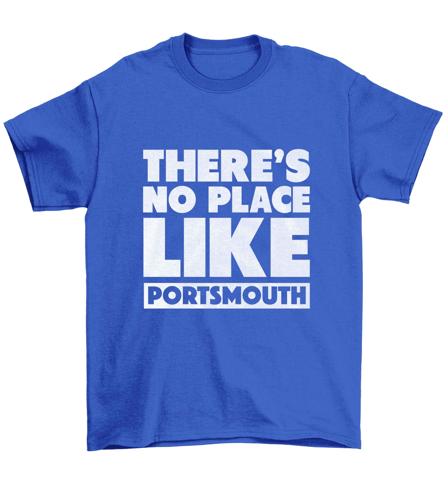 There's no place like Porstmouth Children's blue Tshirt 12-13 Years