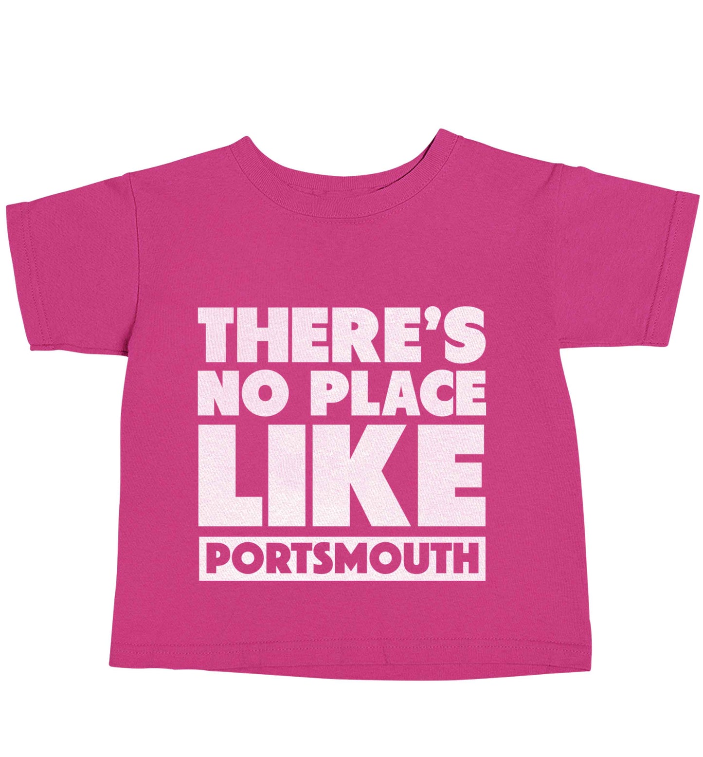 There's no place like Porstmouth pink baby toddler Tshirt 2 Years