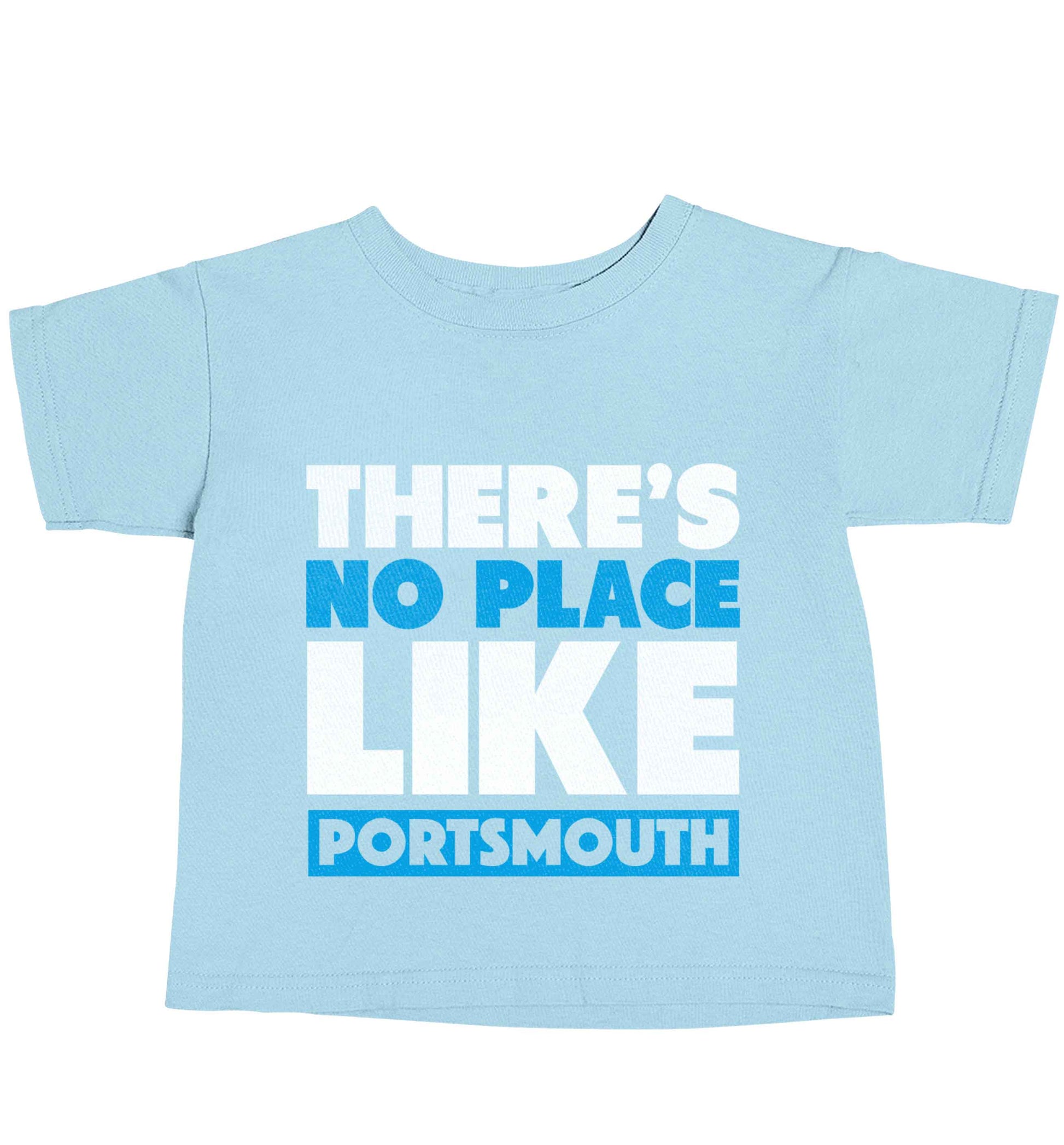 There's no place like Porstmouth light blue baby toddler Tshirt 2 Years