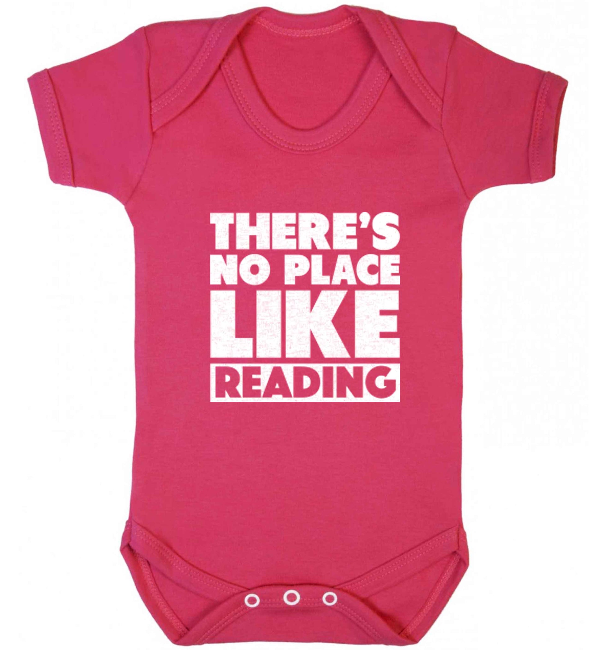 There's no place like Readingbaby vest dark pink 18-24 months