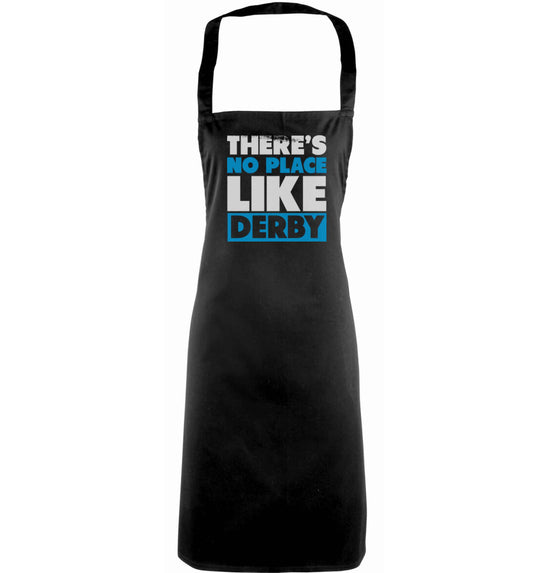 There's no place like Derby adults black apron