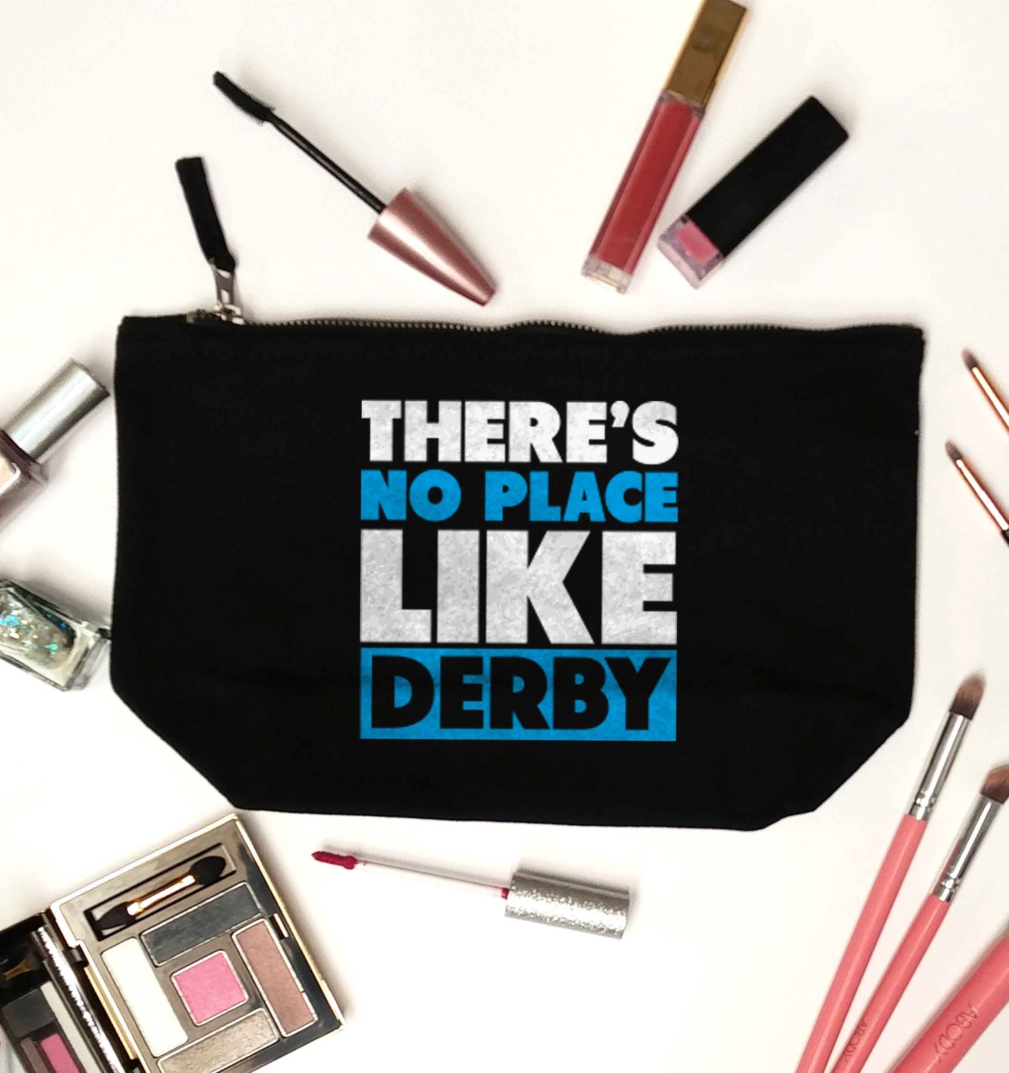 There's no place like Derby black makeup bag