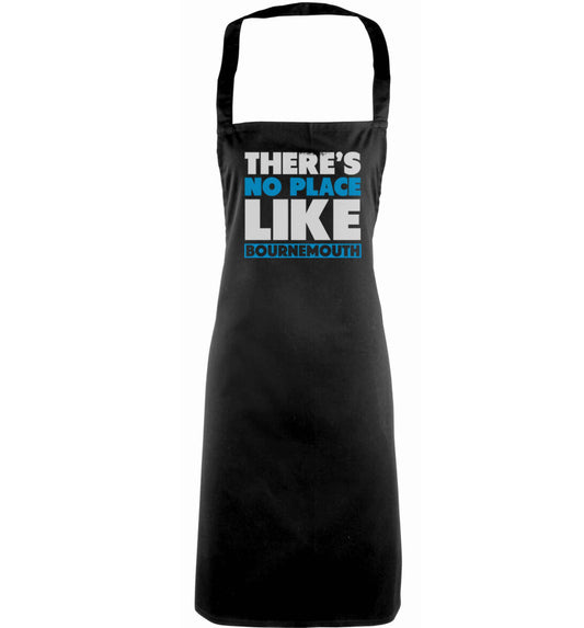 There's no place like Bournemouth adults black apron