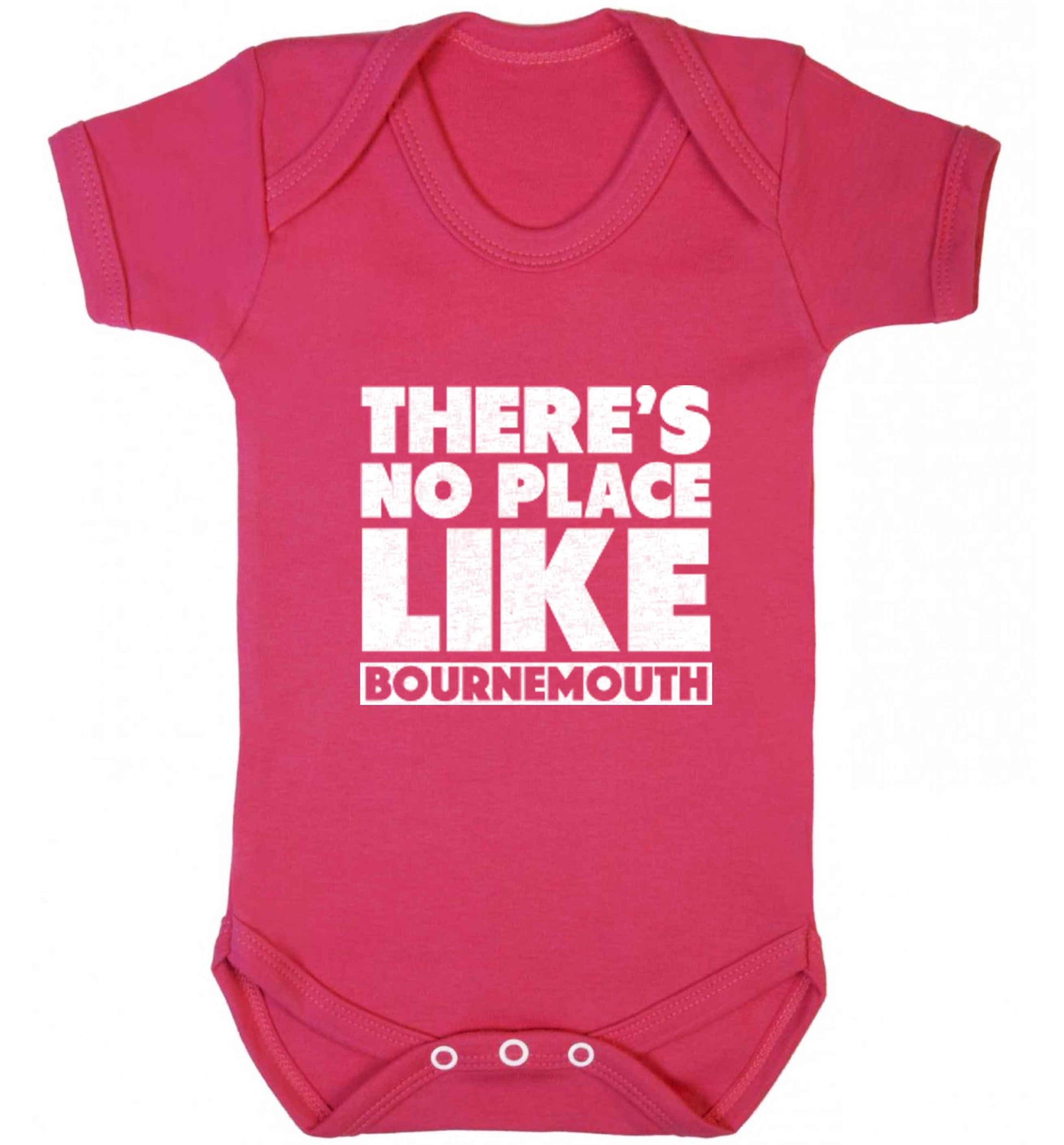 There's no place like Bournemouth baby vest dark pink 18-24 months