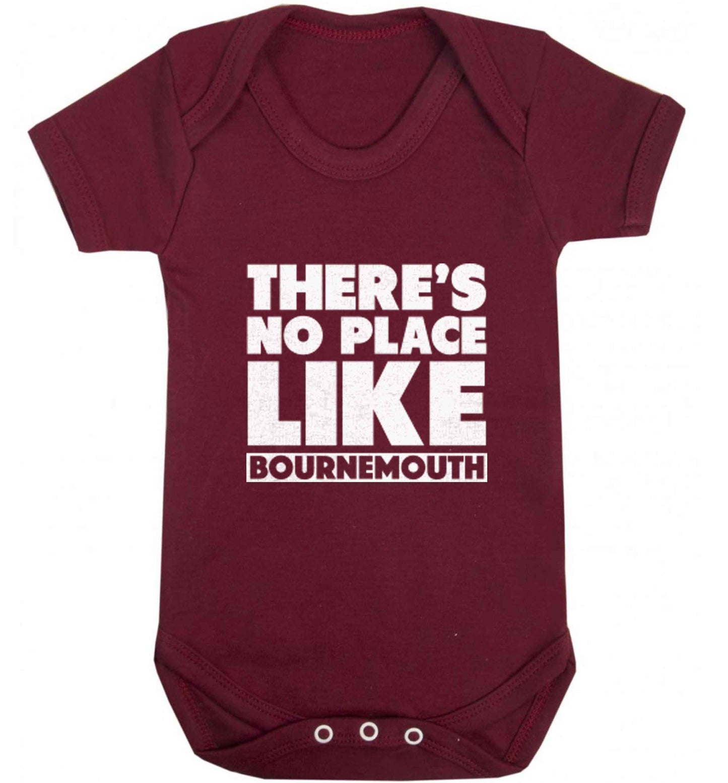 There's no place like Bournemouth baby vest maroon 18-24 months