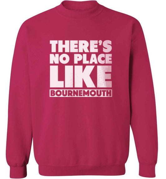There's no place like Bournemouth adult's unisex pink sweater 2XL
