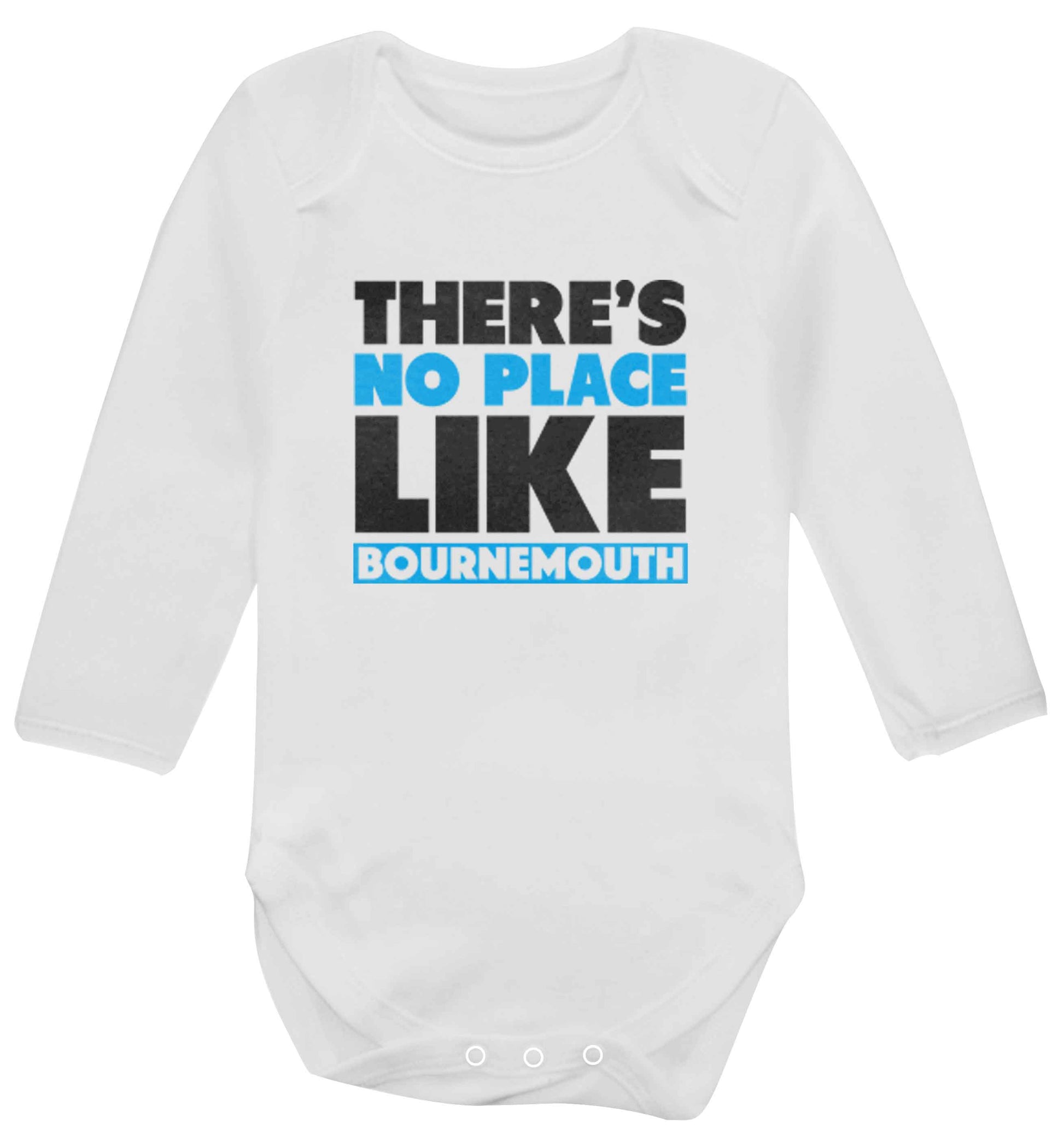 There's no place like Bournemouth baby vest long sleeved white 6-12 months