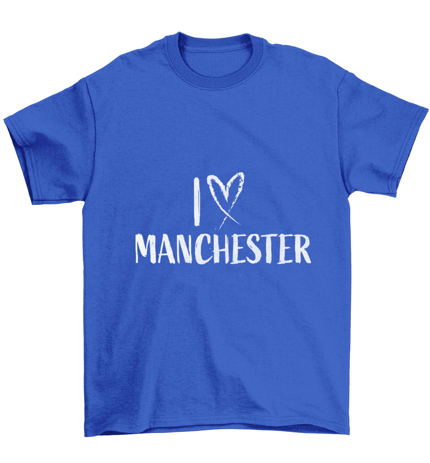 I love Manchester Children's blue Tshirt 12-13 Years