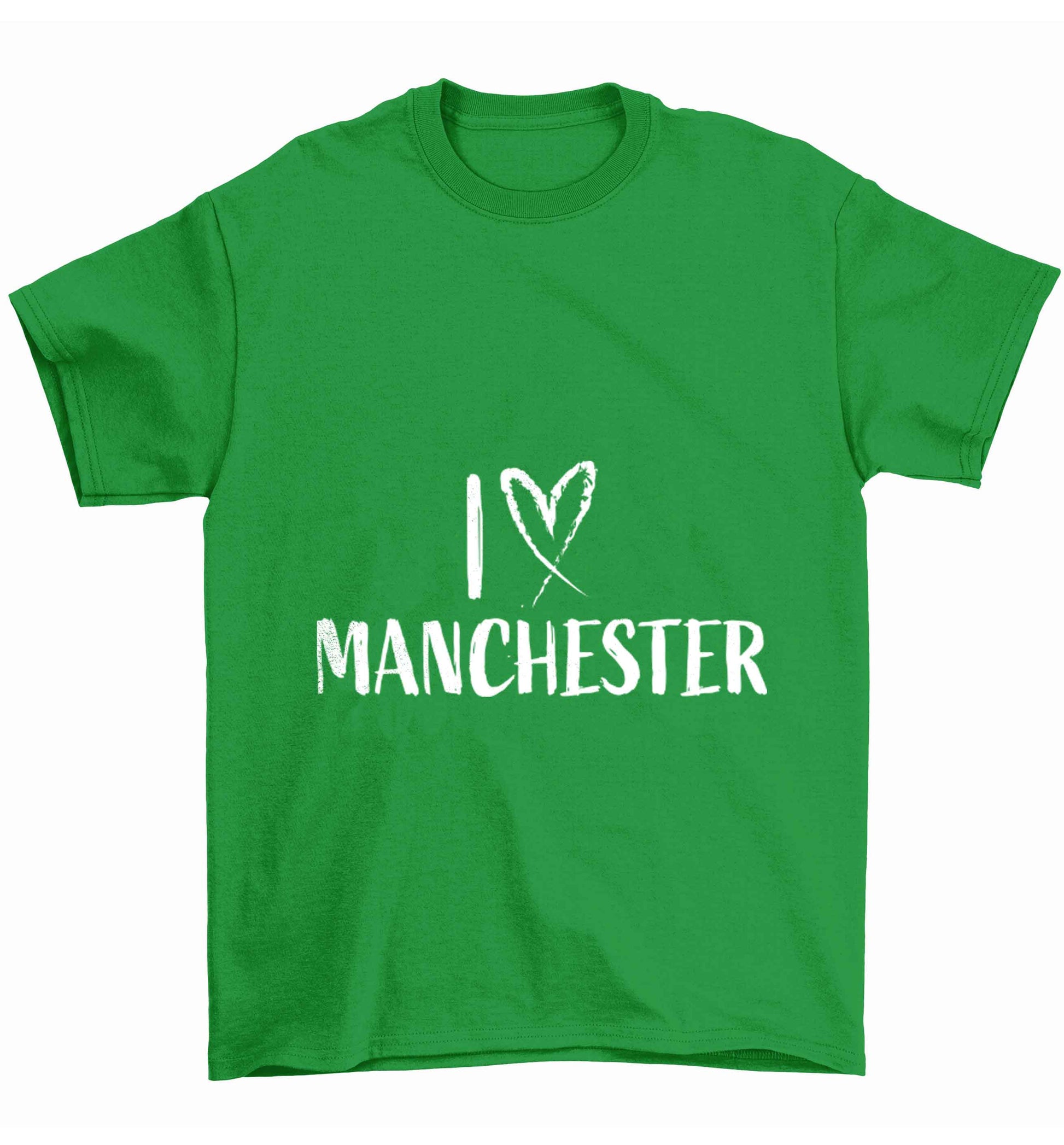 I love Manchester Children's green Tshirt 12-13 Years