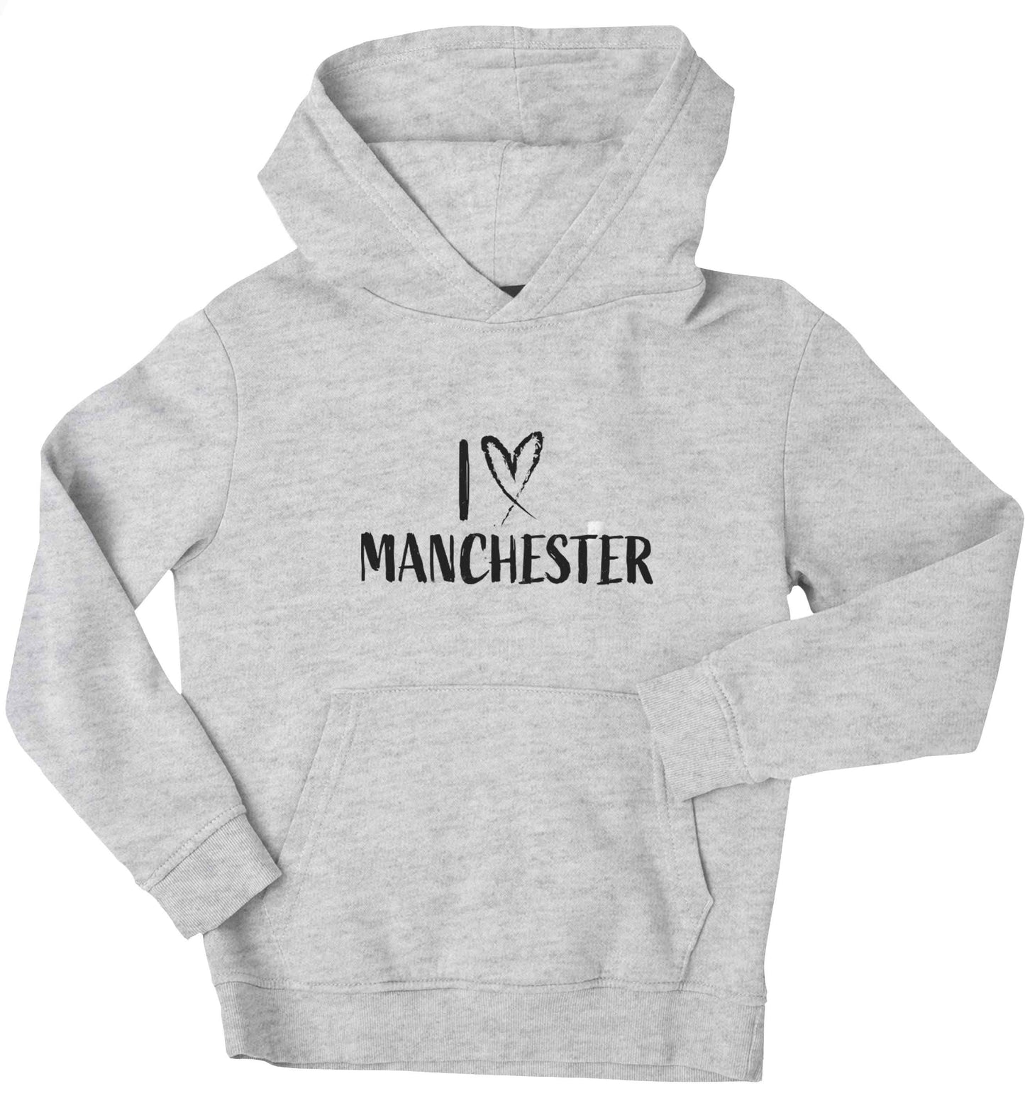 I love Manchester children's grey hoodie 12-13 Years