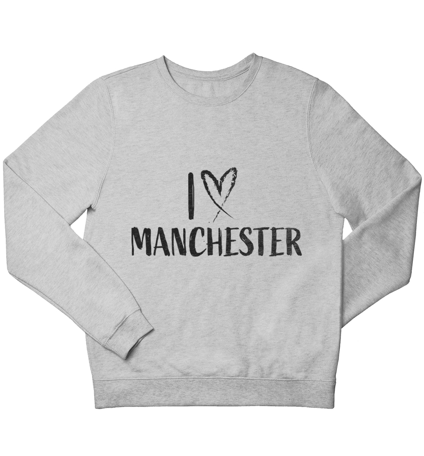 I love Manchester children's grey sweater 12-13 Years