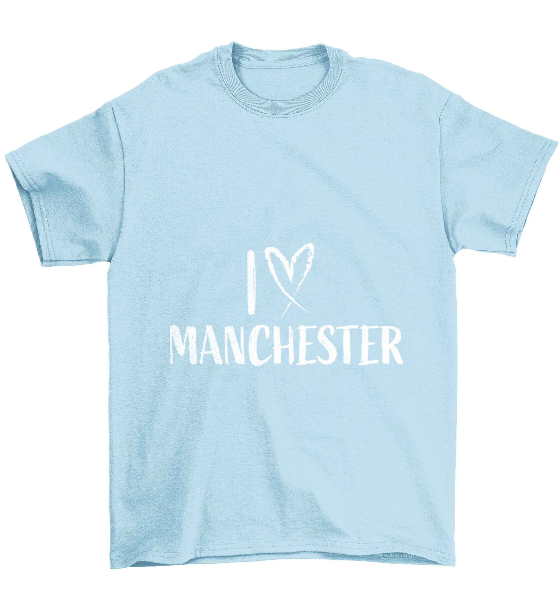 I love Manchester Children's light blue Tshirt 12-13 Years