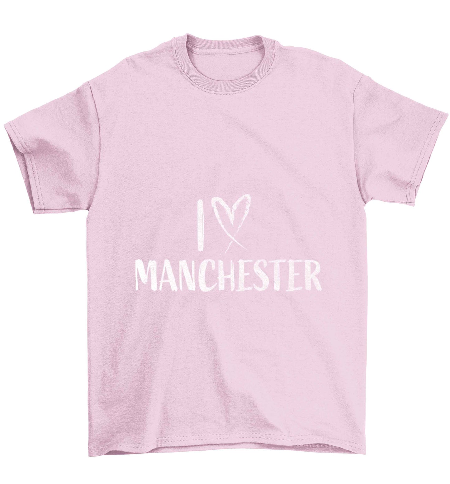 I love Manchester Children's light pink Tshirt 12-13 Years