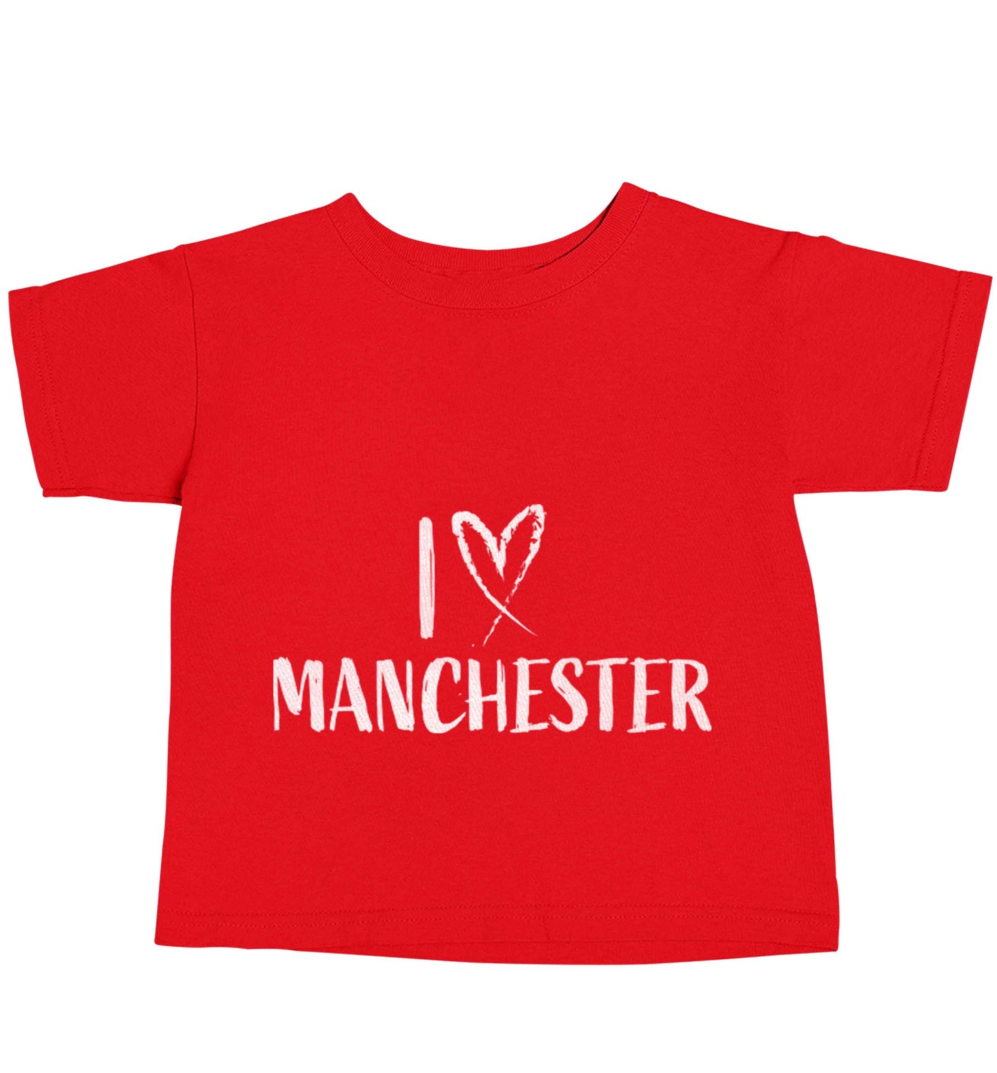 I love Manchester red baby toddler Tshirt 2 Years