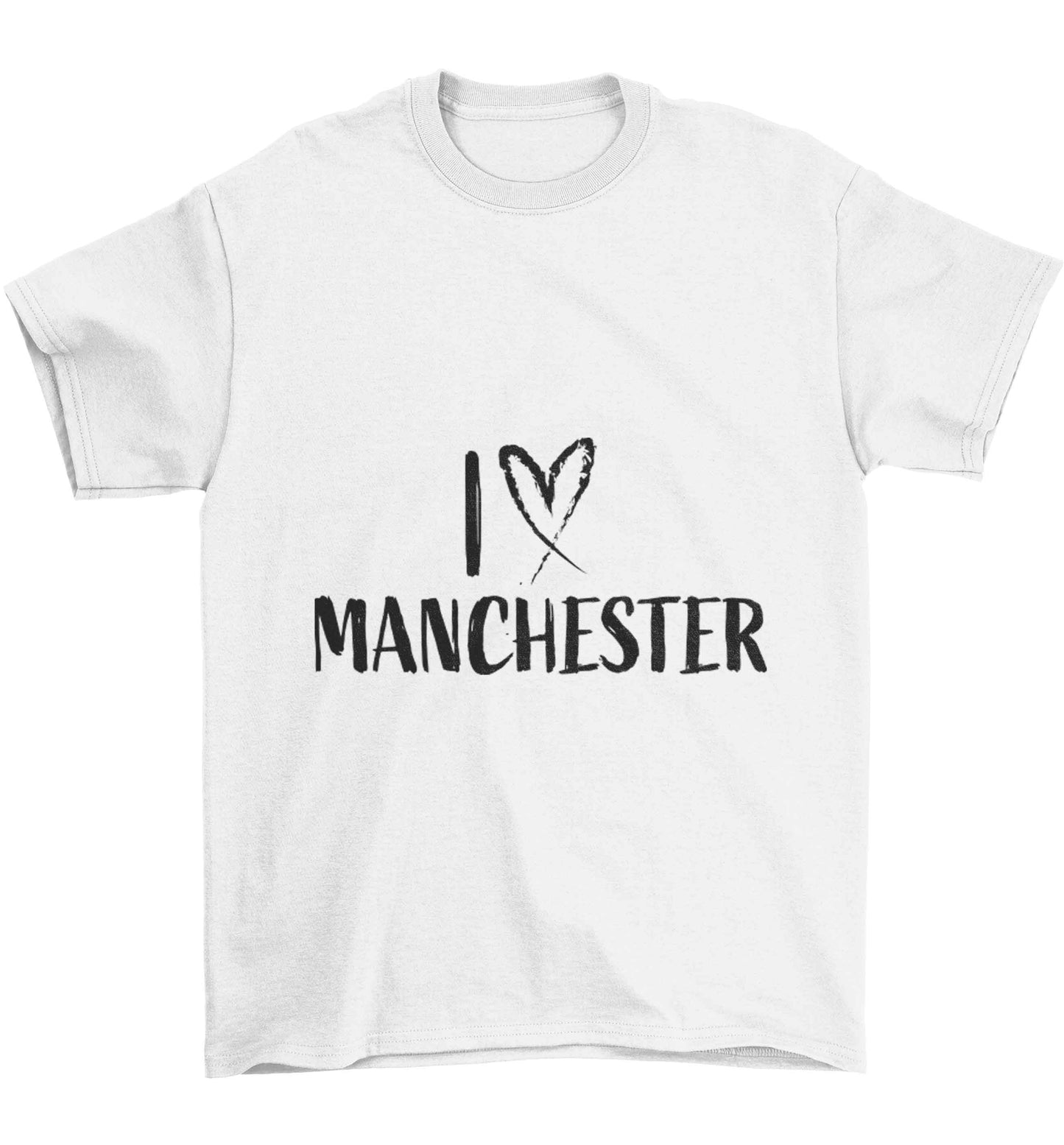 I love Manchester Children's white Tshirt 12-13 Years